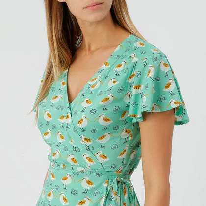 Lavinia Wrap Dress Mint
