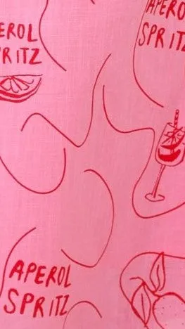 Luci Maxi Dress - Pink / Red Aperol