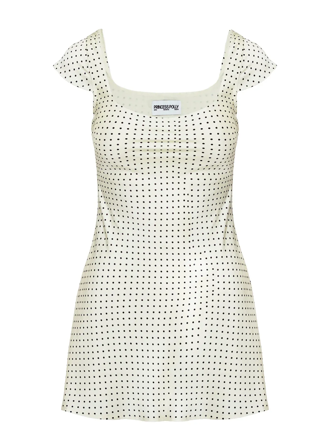 Lucienna Polka Dot Mini Dress White / Black
