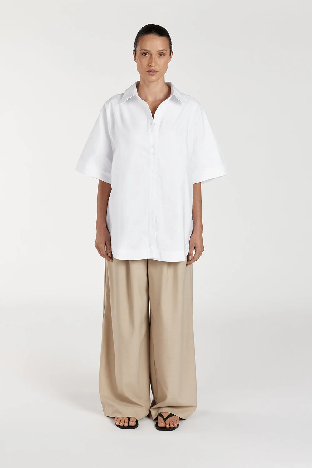 MABEL WHITE COTTON SHIRT