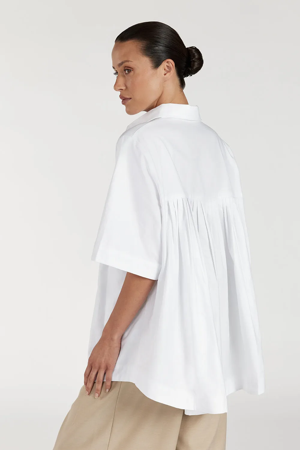 MABEL WHITE COTTON SHIRT
