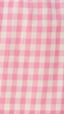 Madison Mini Skirt - Pink/White Gingham