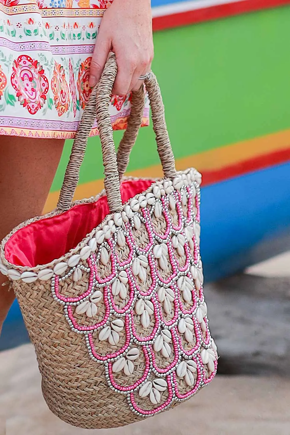 Medium Shell Tote / Pink
