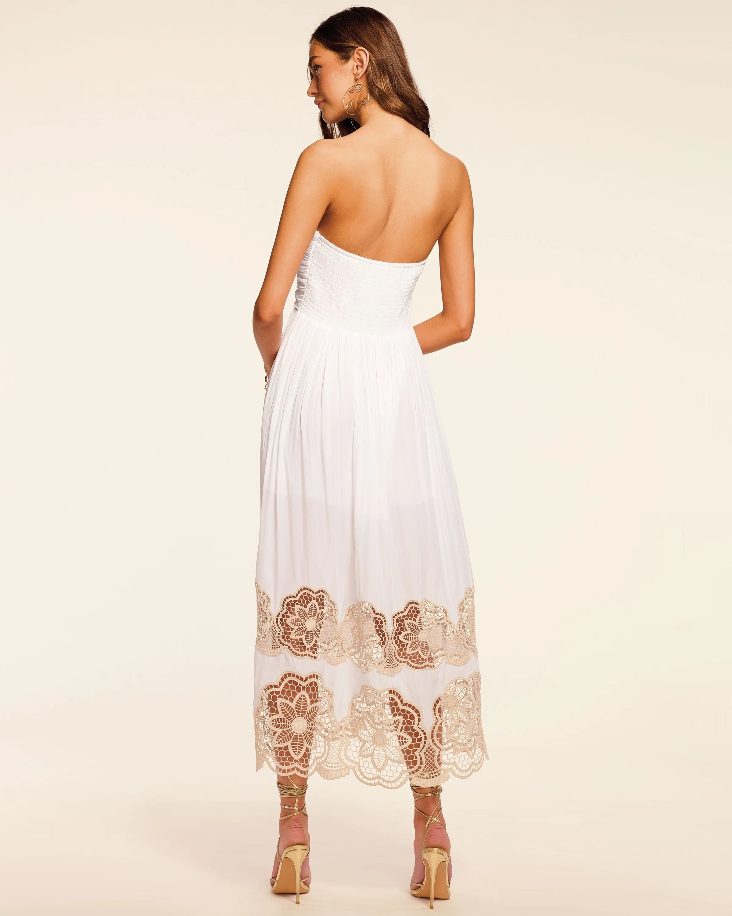 Milani Embellished Strapless Maxi Dress