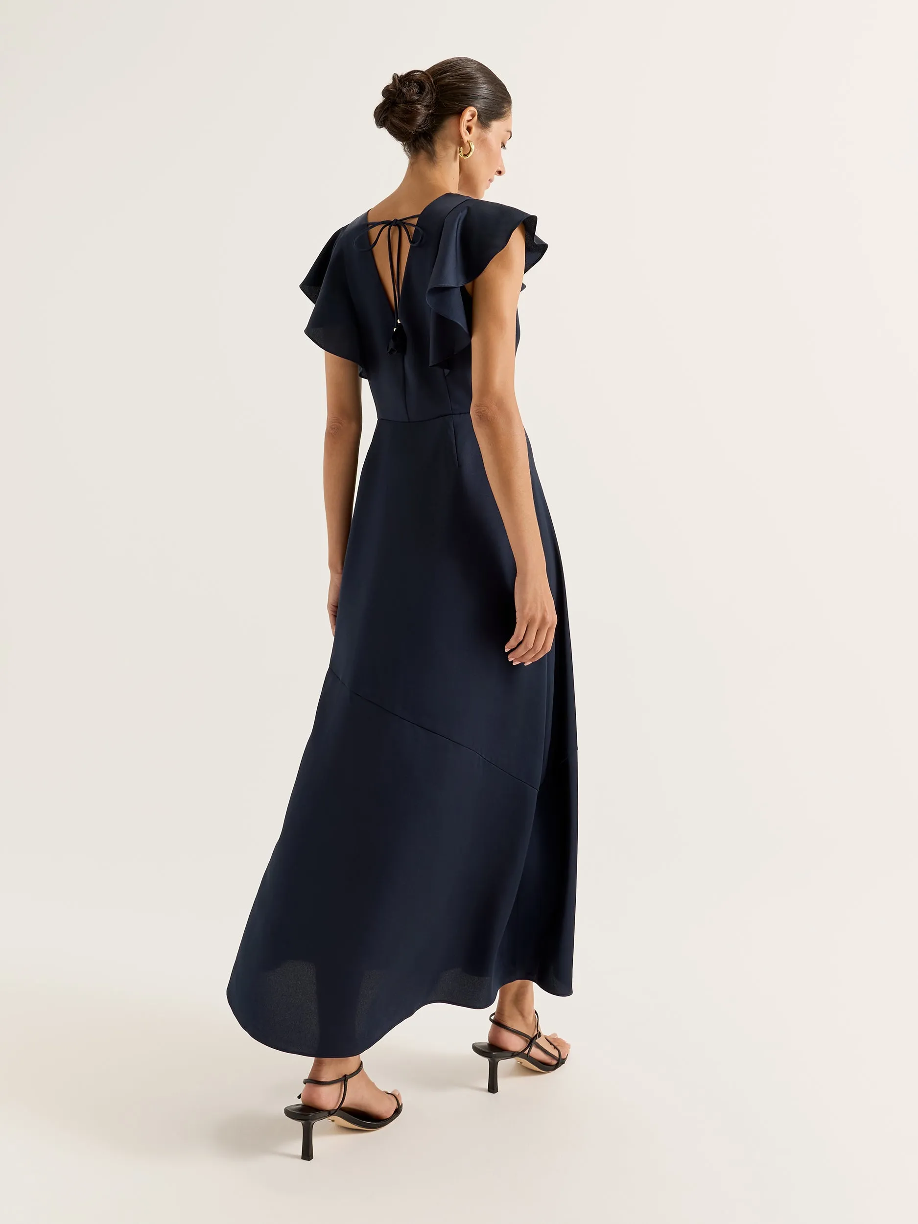 Montreal Flounce Sleeve Dress
