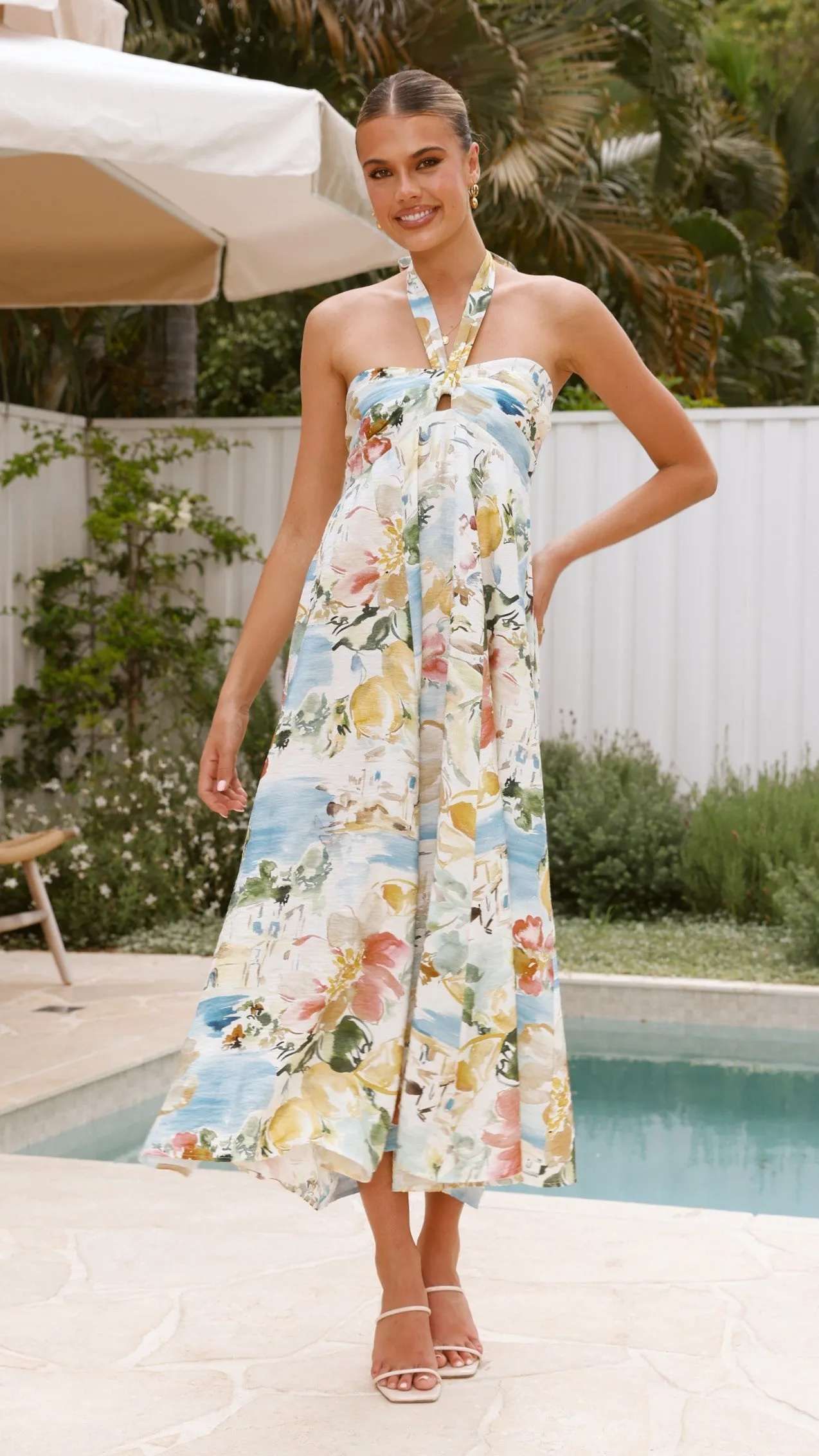 Nella Maxi Dress - Coastal Bliss