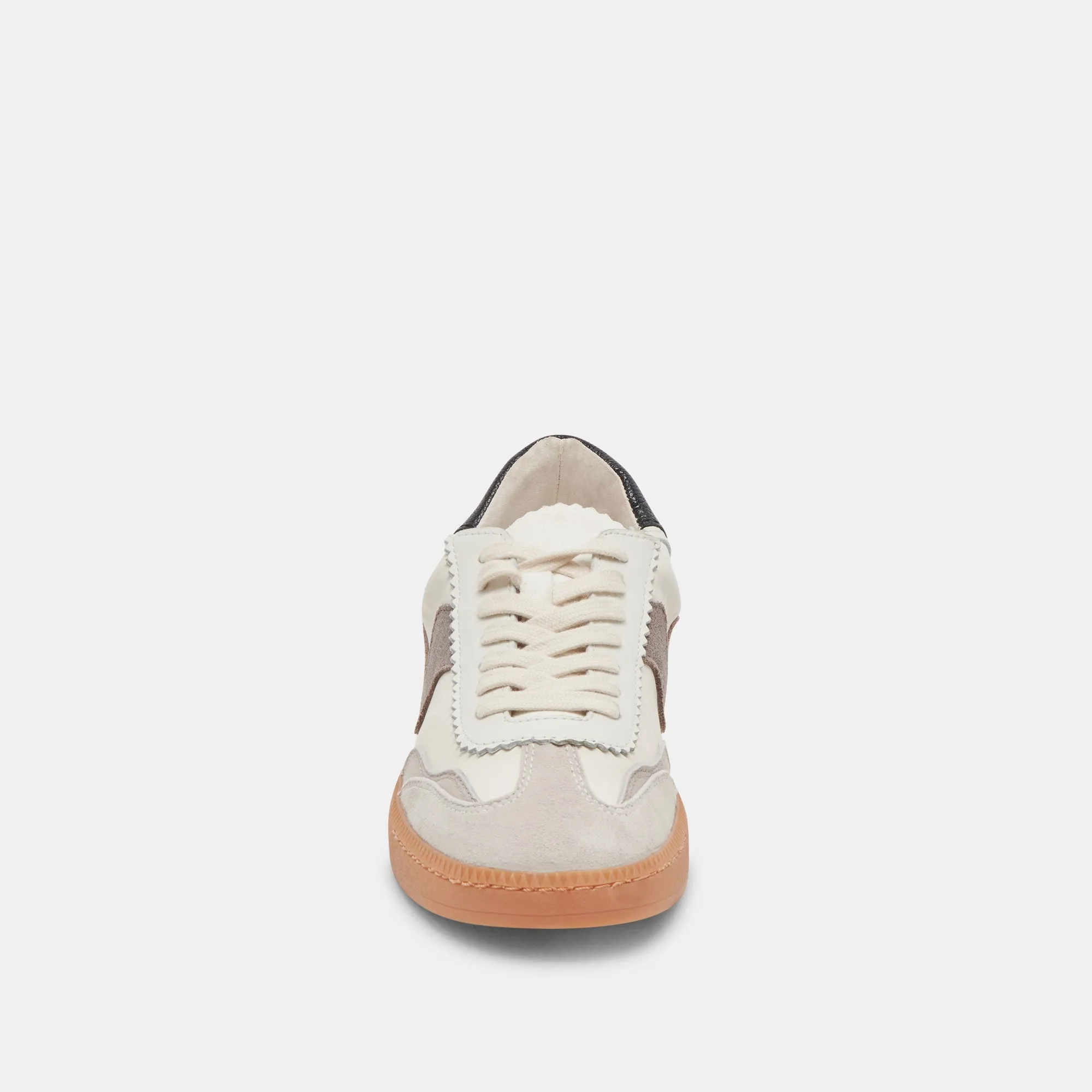 NOTICE WIDE SNEAKERS WHITE GREY LEATHER - re:vita