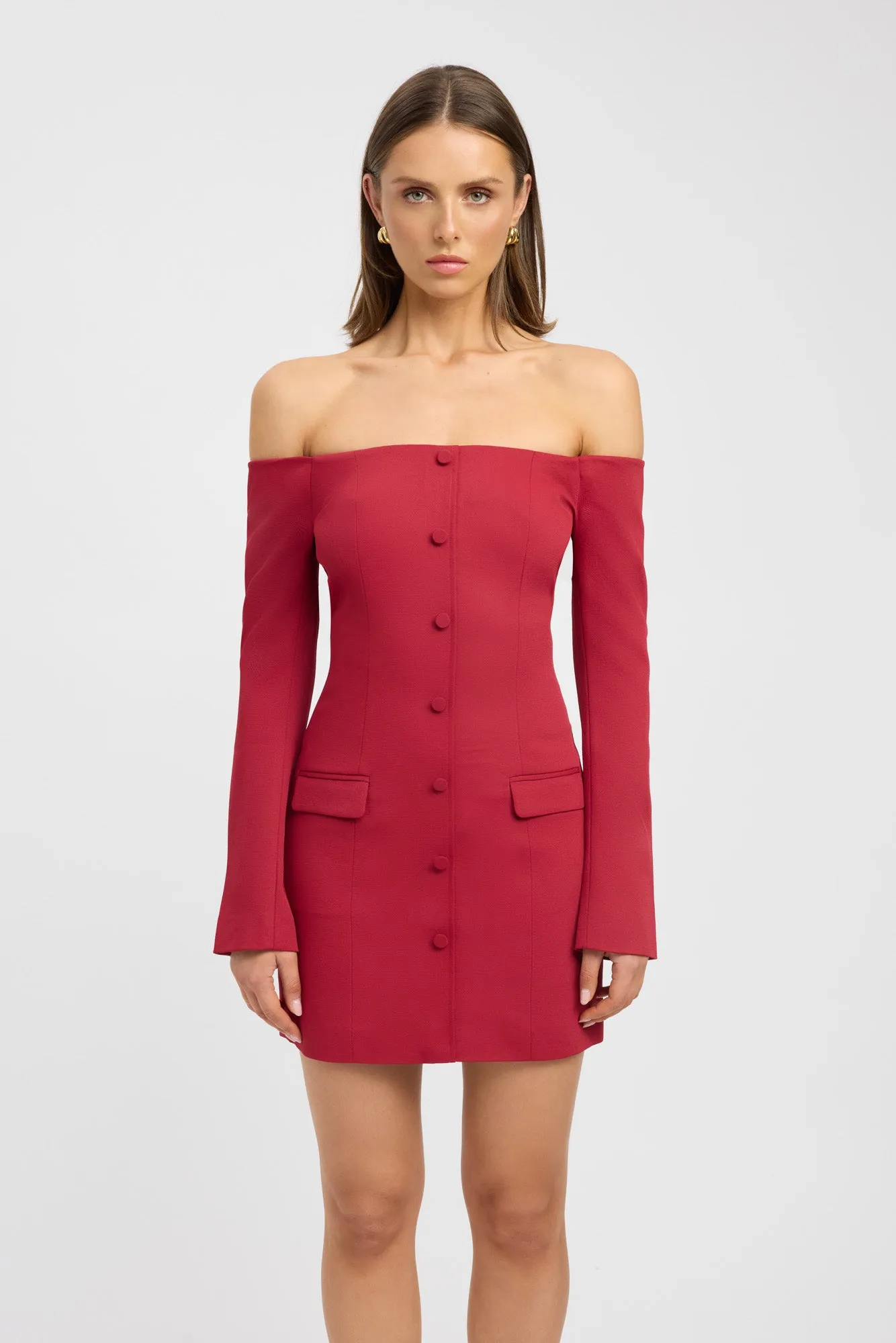 Oyster Off Shoulder Dress