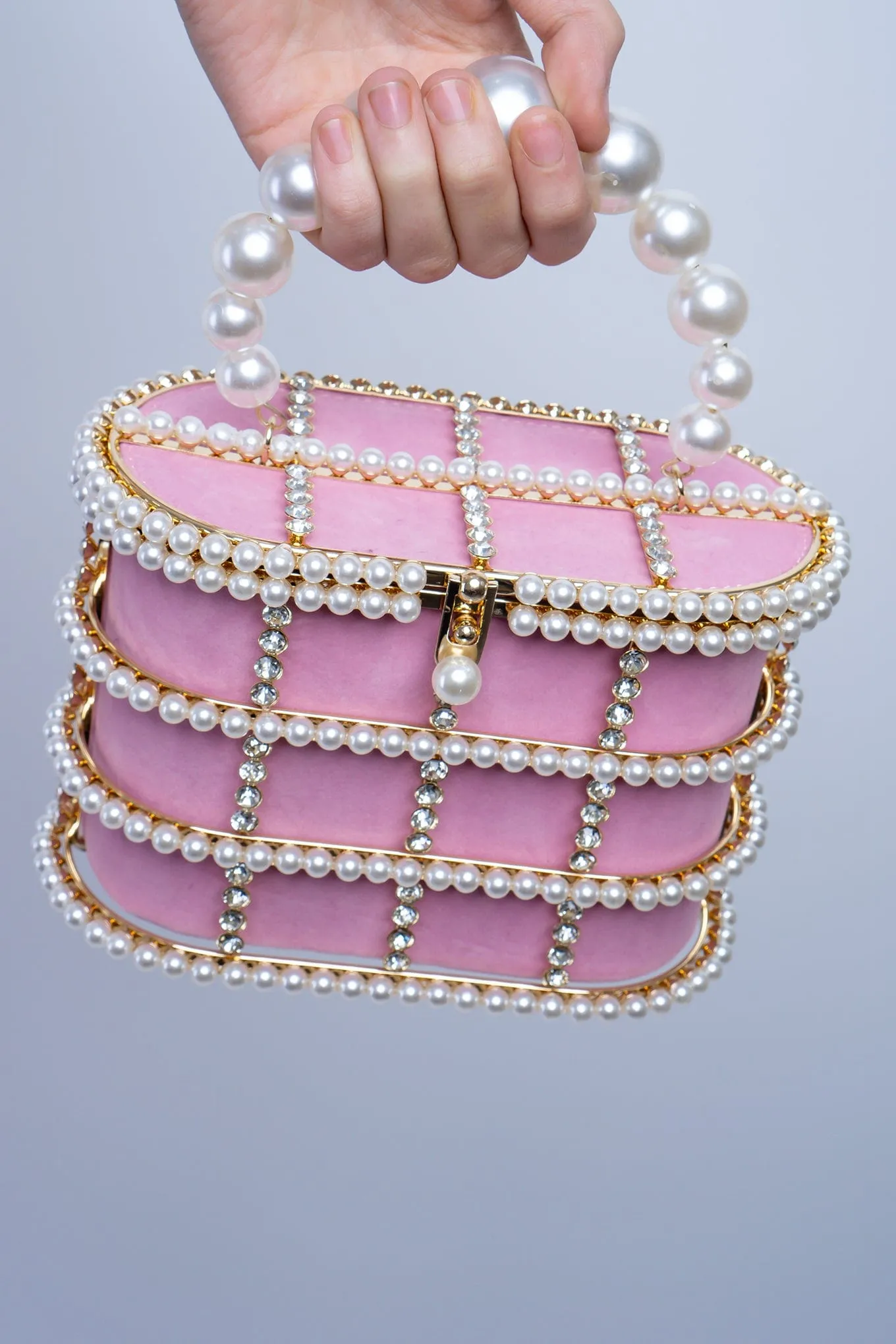 Pink Pearl Crossbody Bag