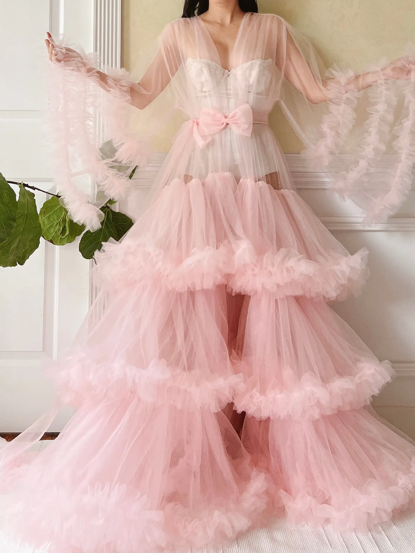 Pink Tulle Dressing Gown - OSFM
