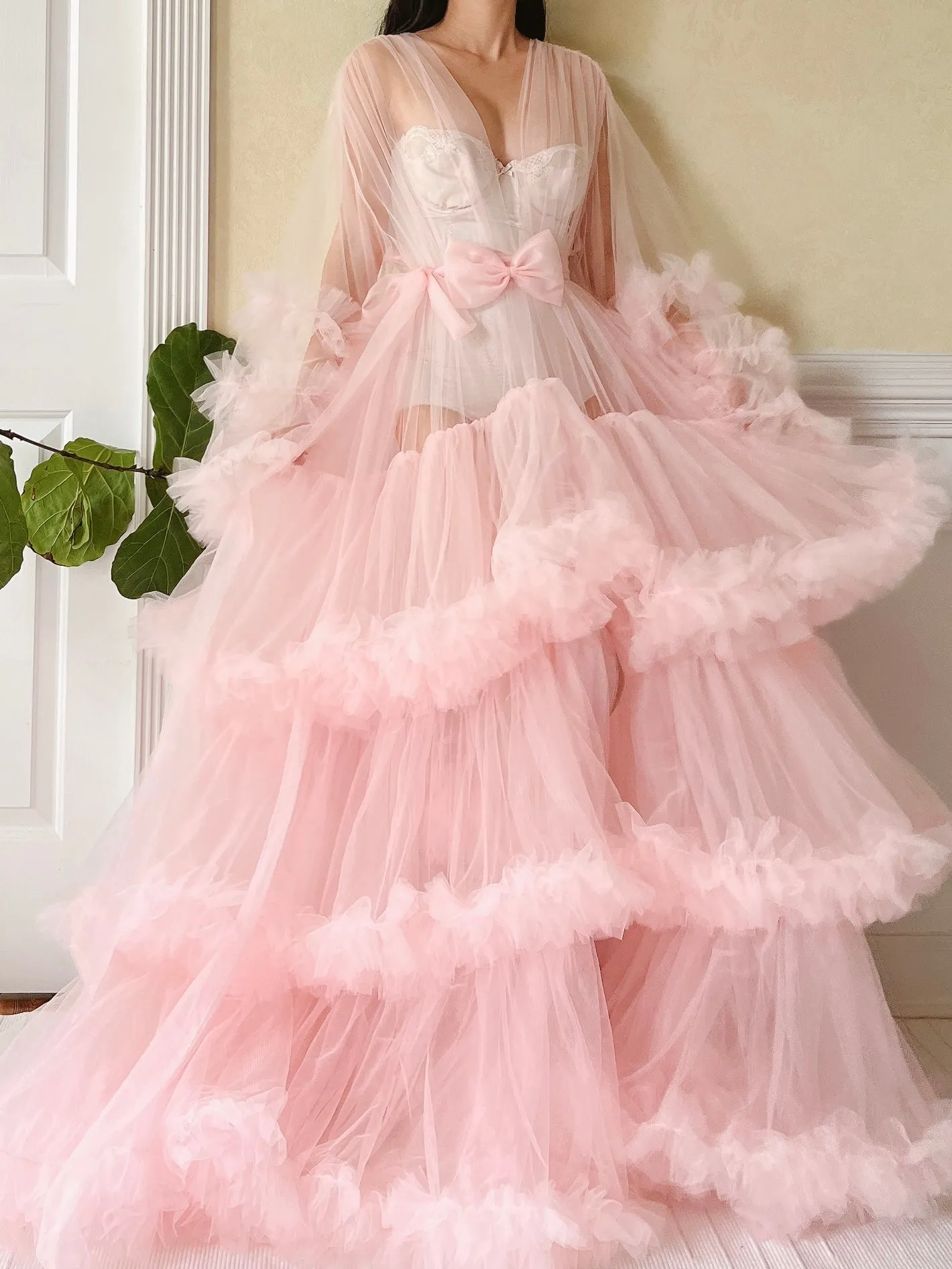 Pink Tulle Dressing Gown - OSFM
