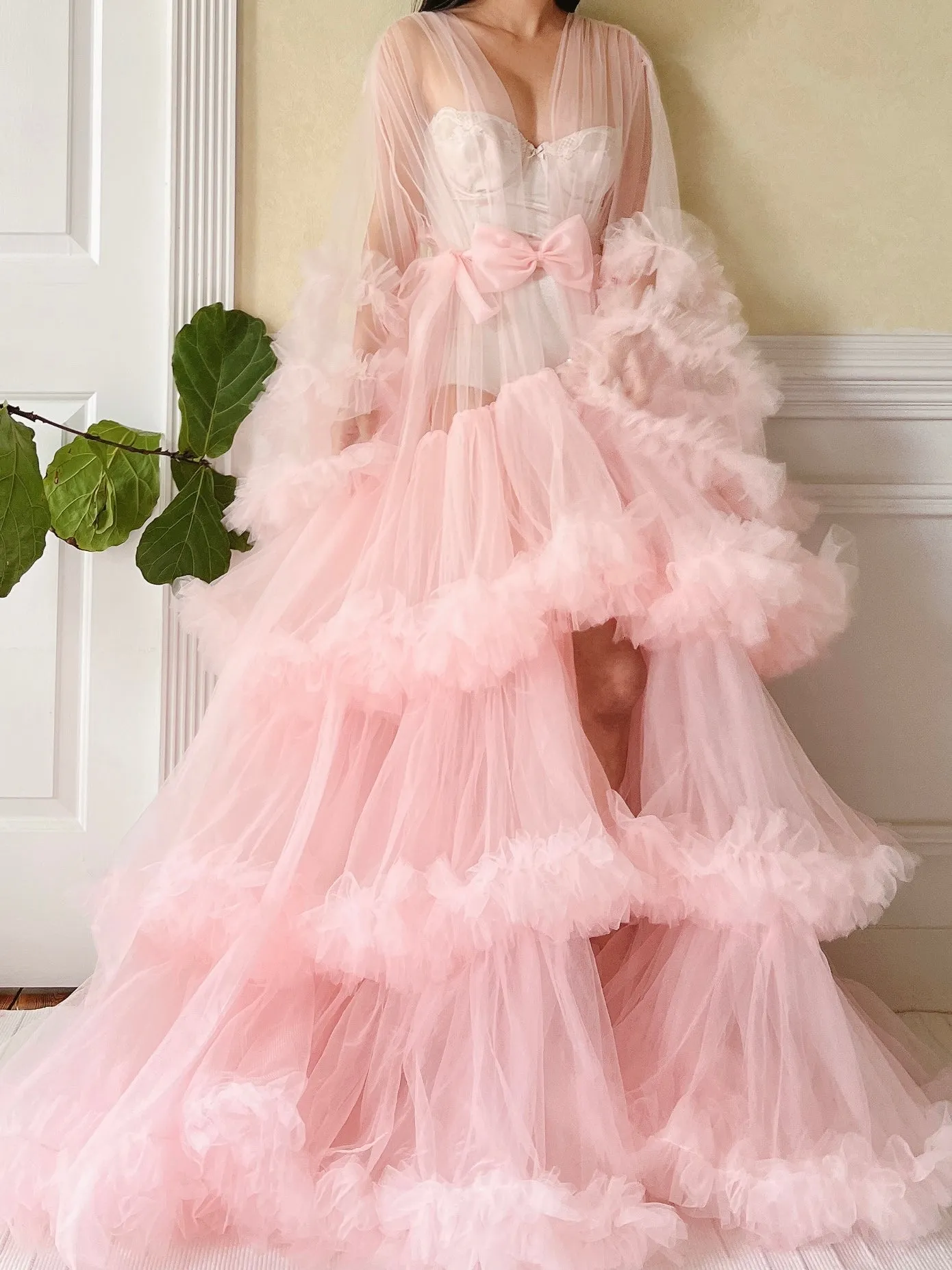 Pink Tulle Dressing Gown - OSFM