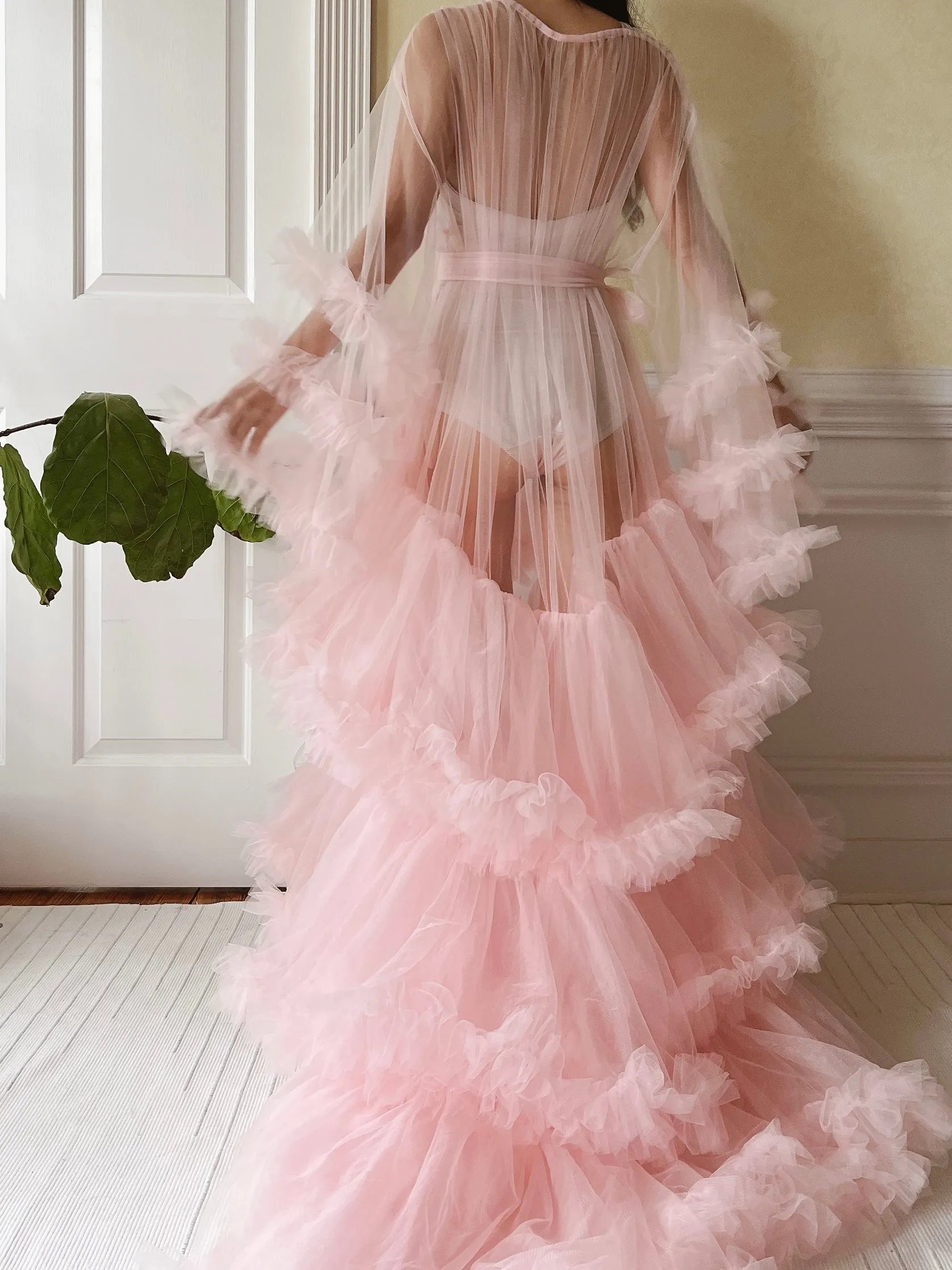 Pink Tulle Dressing Gown - OSFM