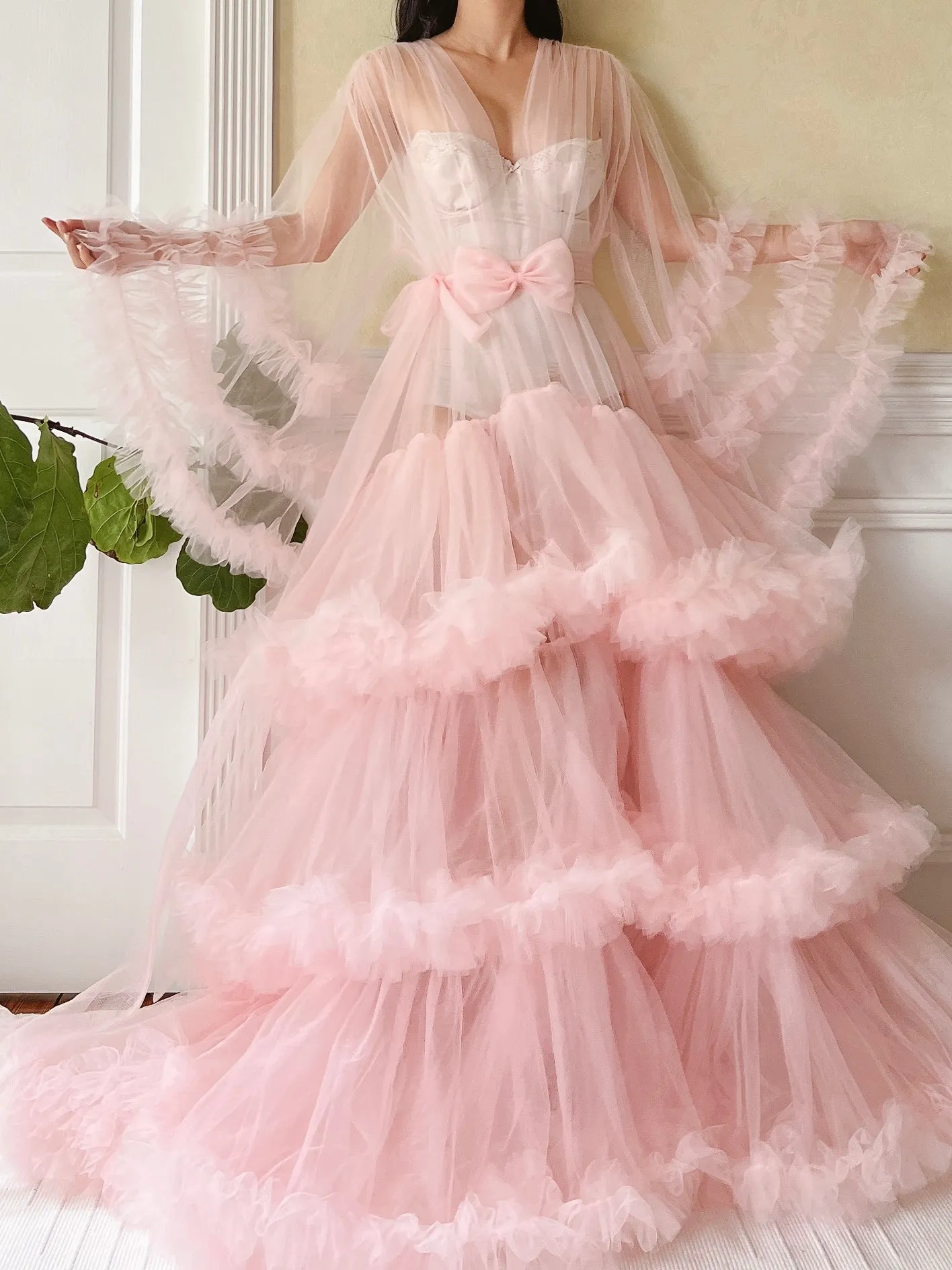 Pink Tulle Dressing Gown - OSFM