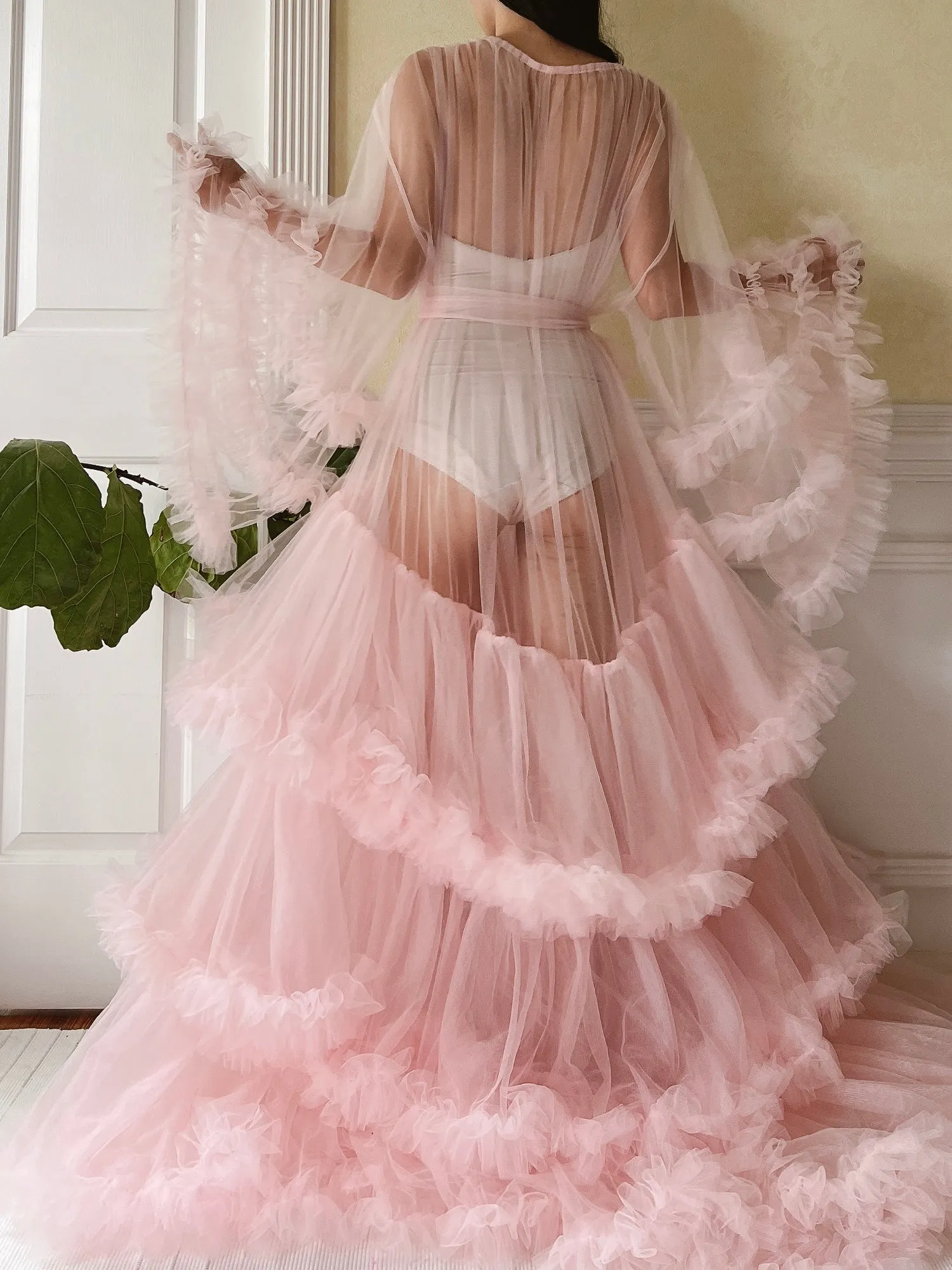 Pink Tulle Dressing Gown - OSFM