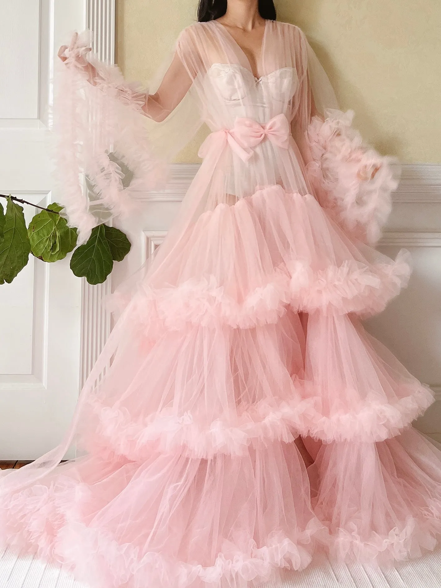Pink Tulle Dressing Gown - OSFM