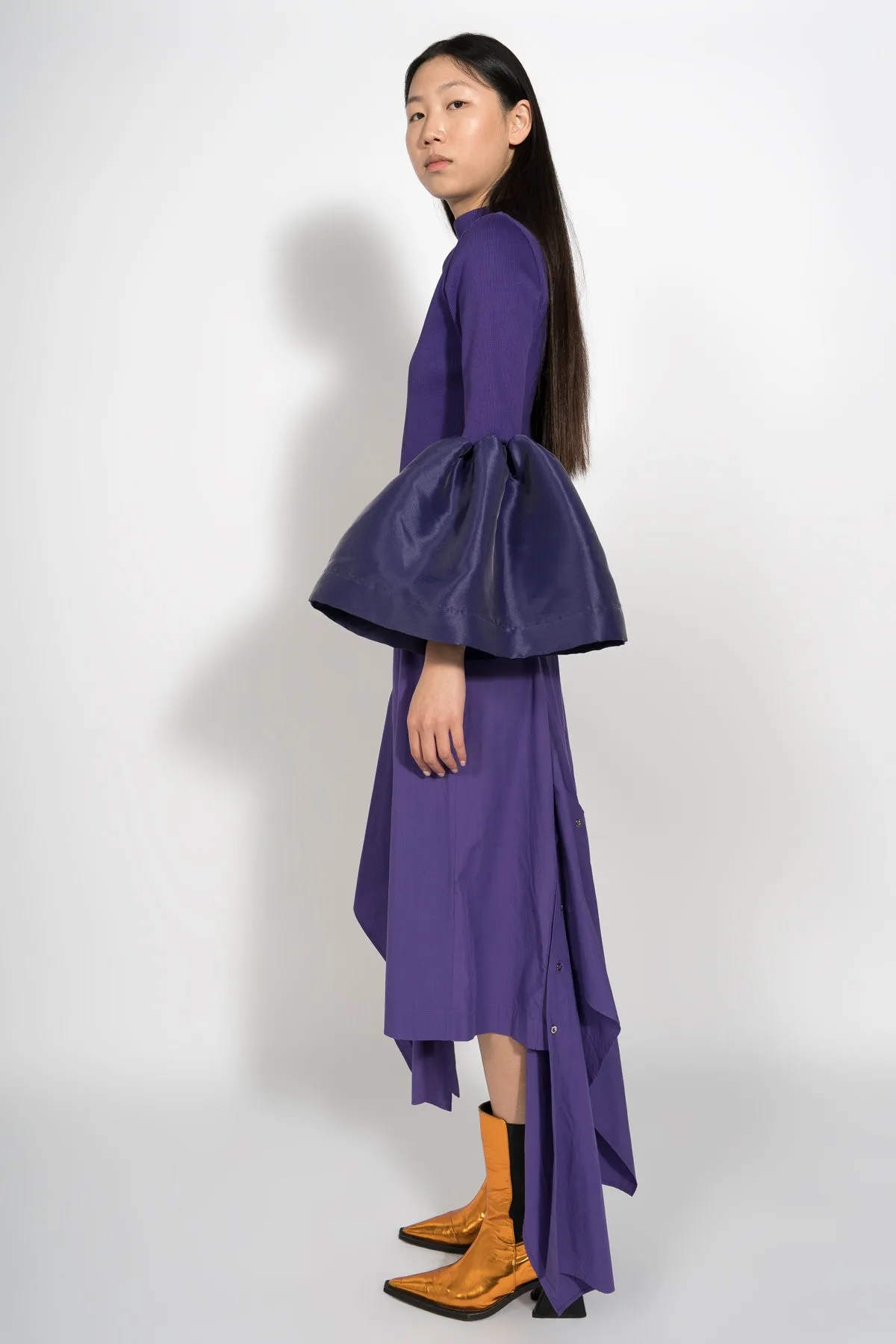 PURPLE DECONSTRUCTED SKIRT
