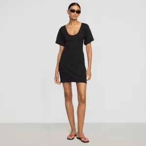 Rae Sculpted Scoop-Neck Mini Dress