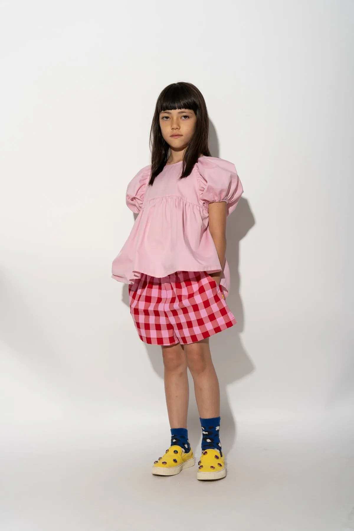 RED AND PINK GINGHAM BOXER SHORTS