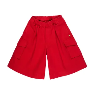 RED DRILL OVERSIZED CARGO SHORTS
