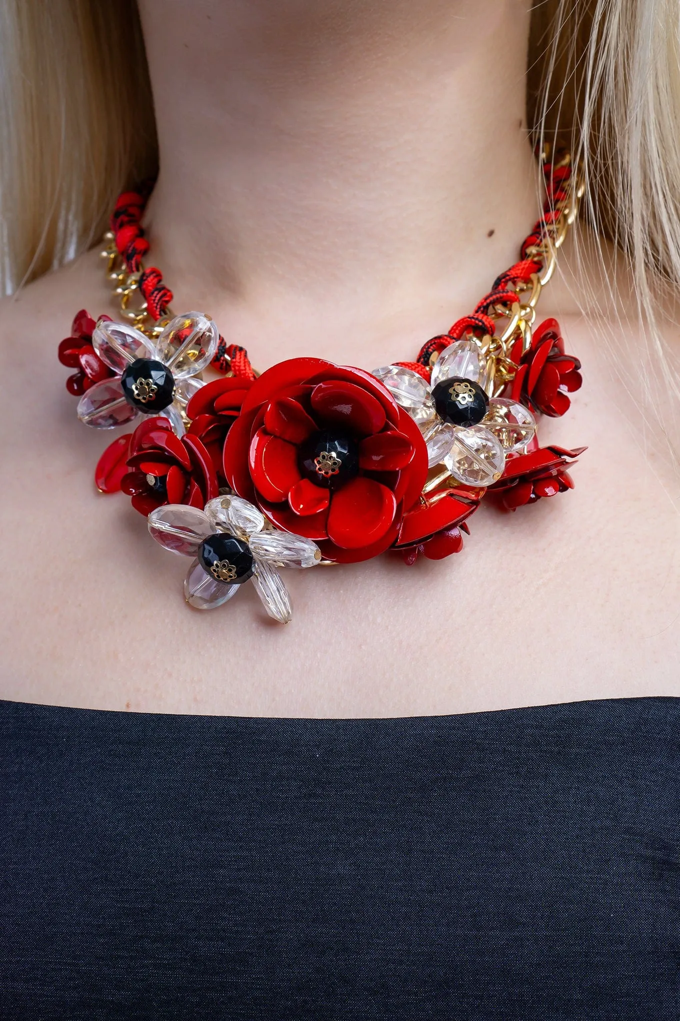 Red Rose Necklace