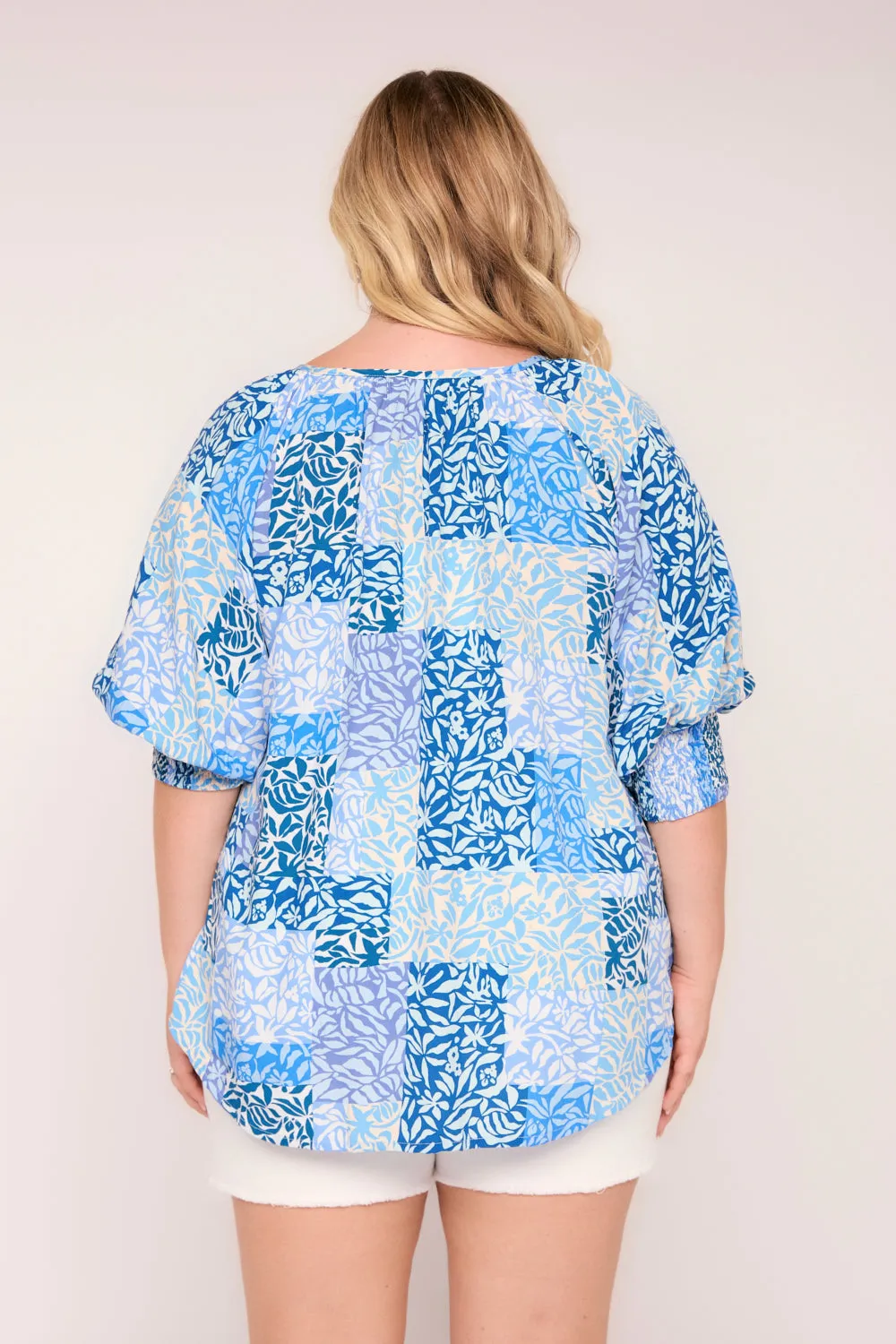 Robin Peasant Top in Salty Seas