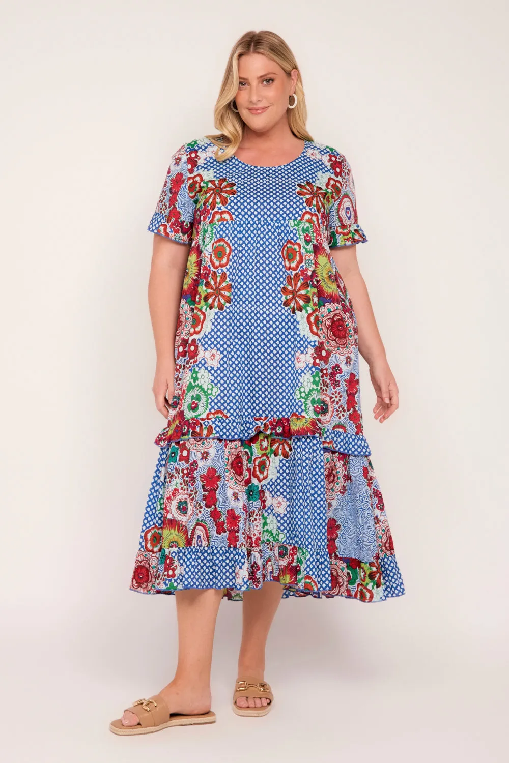 Sabre Frill Dress in Saleya