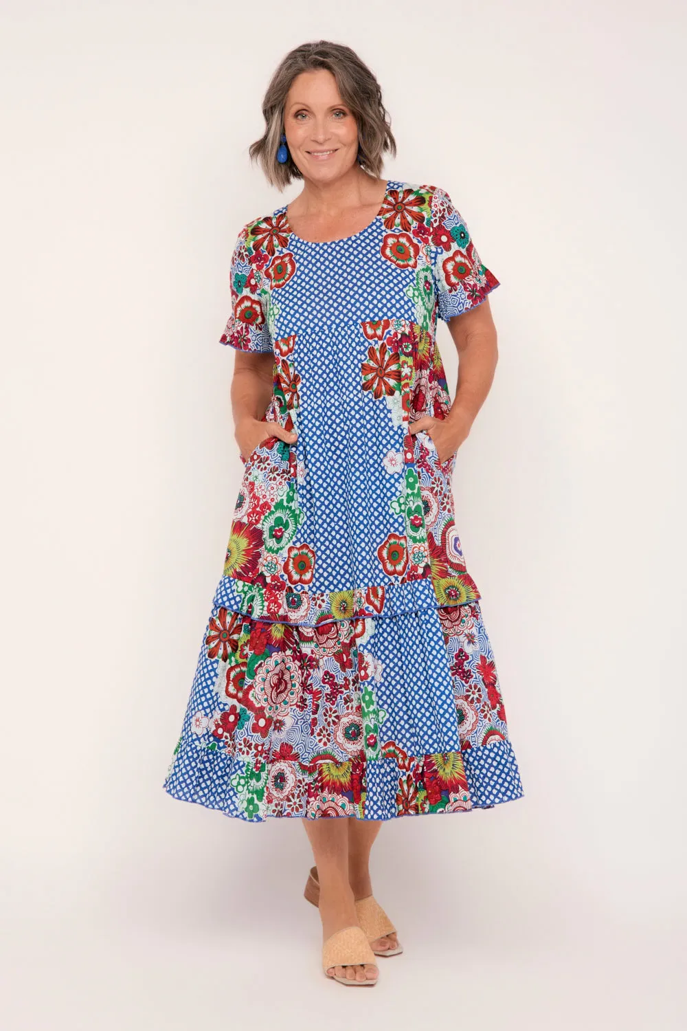 Sabre Frill Dress in Saleya