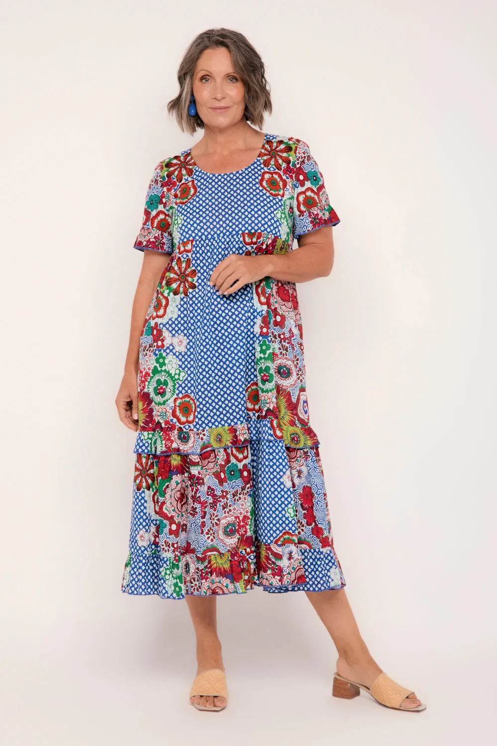 Sabre Frill Dress in Saleya