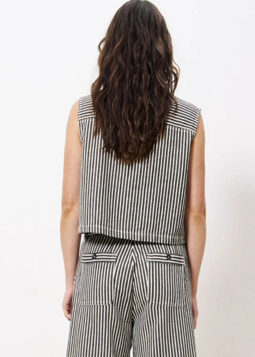 Sadet Striped Vest - Chocolat