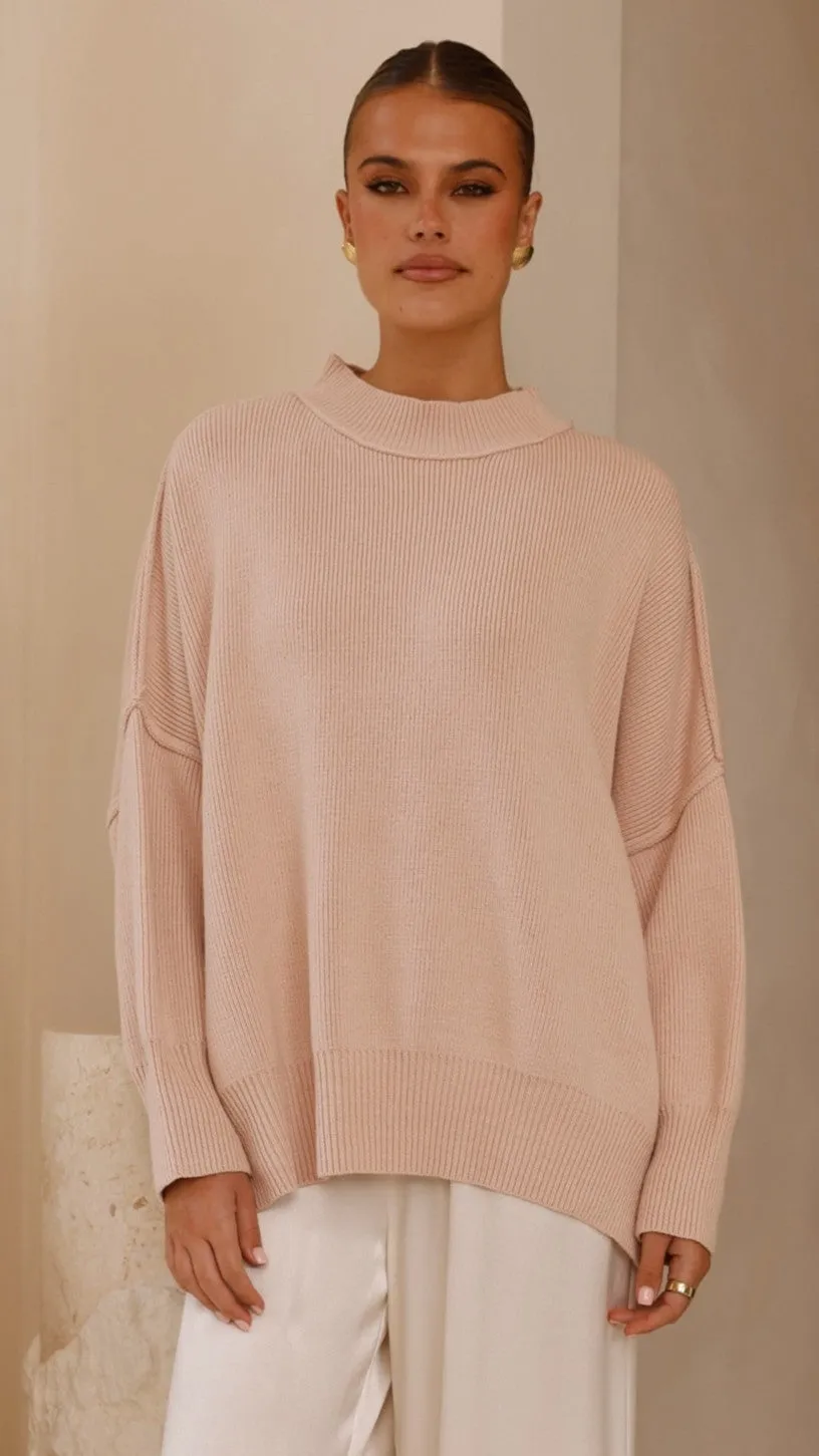 Scarlett Sweater - Dusty Pink