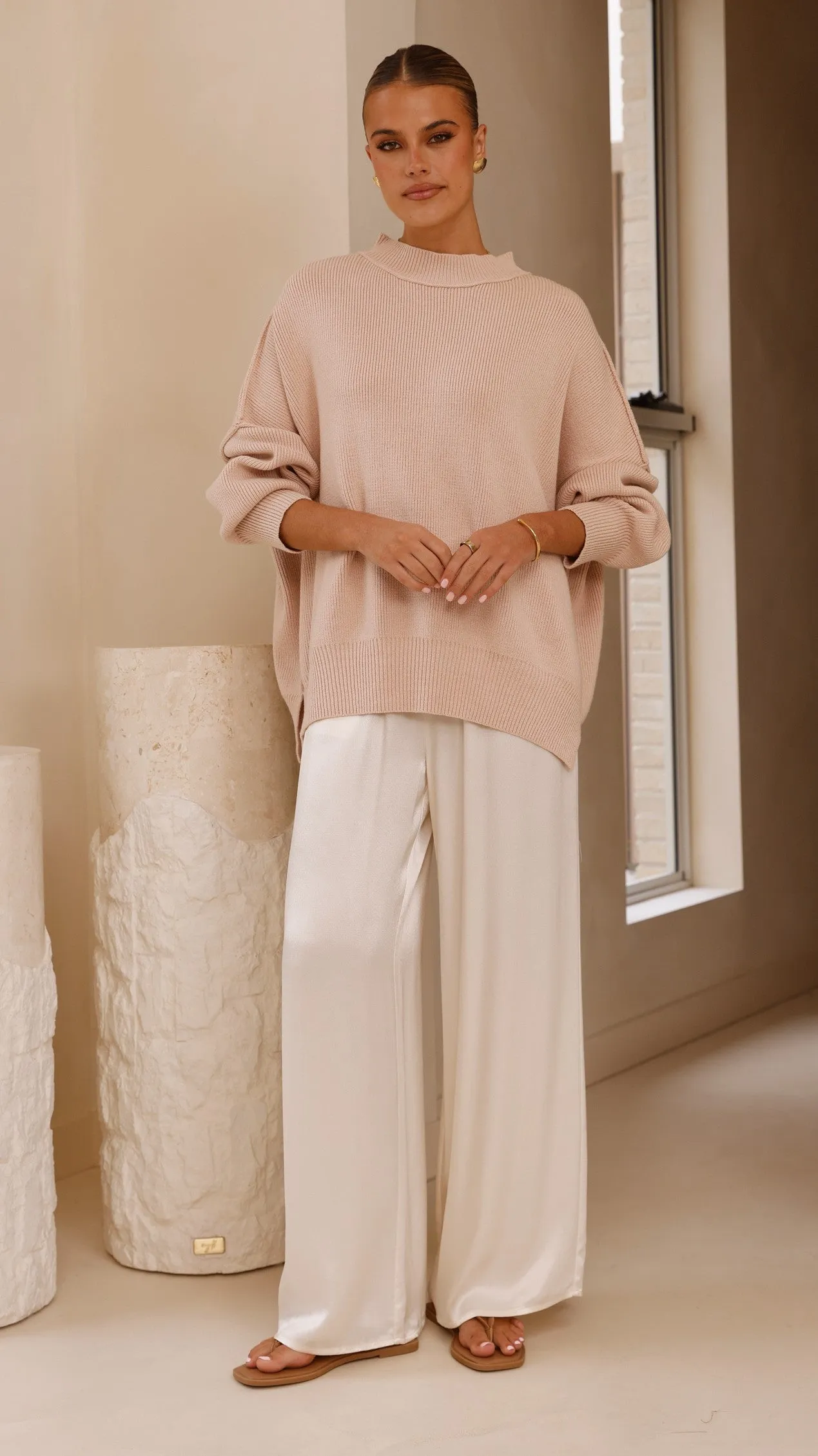 Scarlett Sweater - Dusty Pink