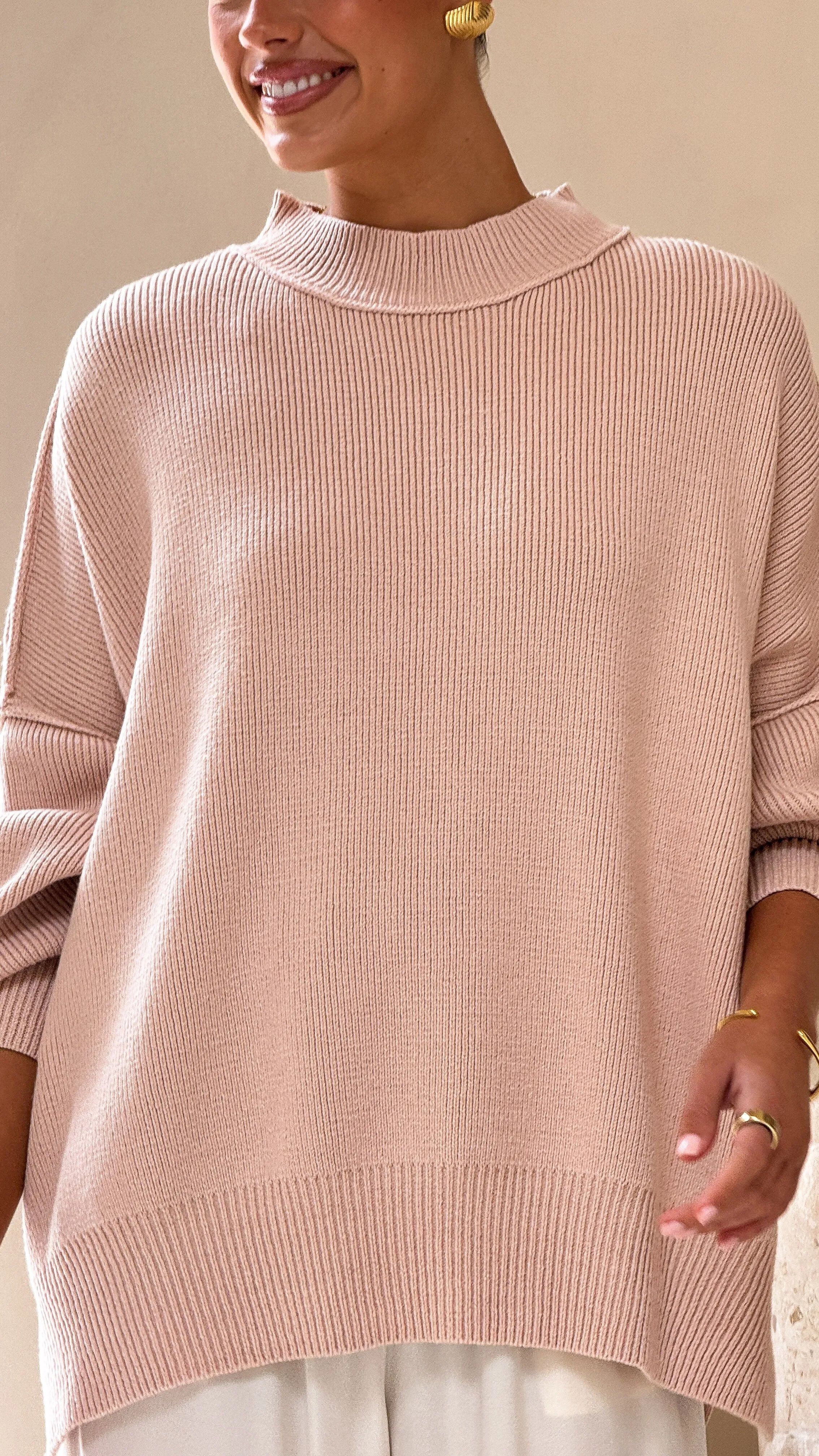 Scarlett Sweater - Dusty Pink