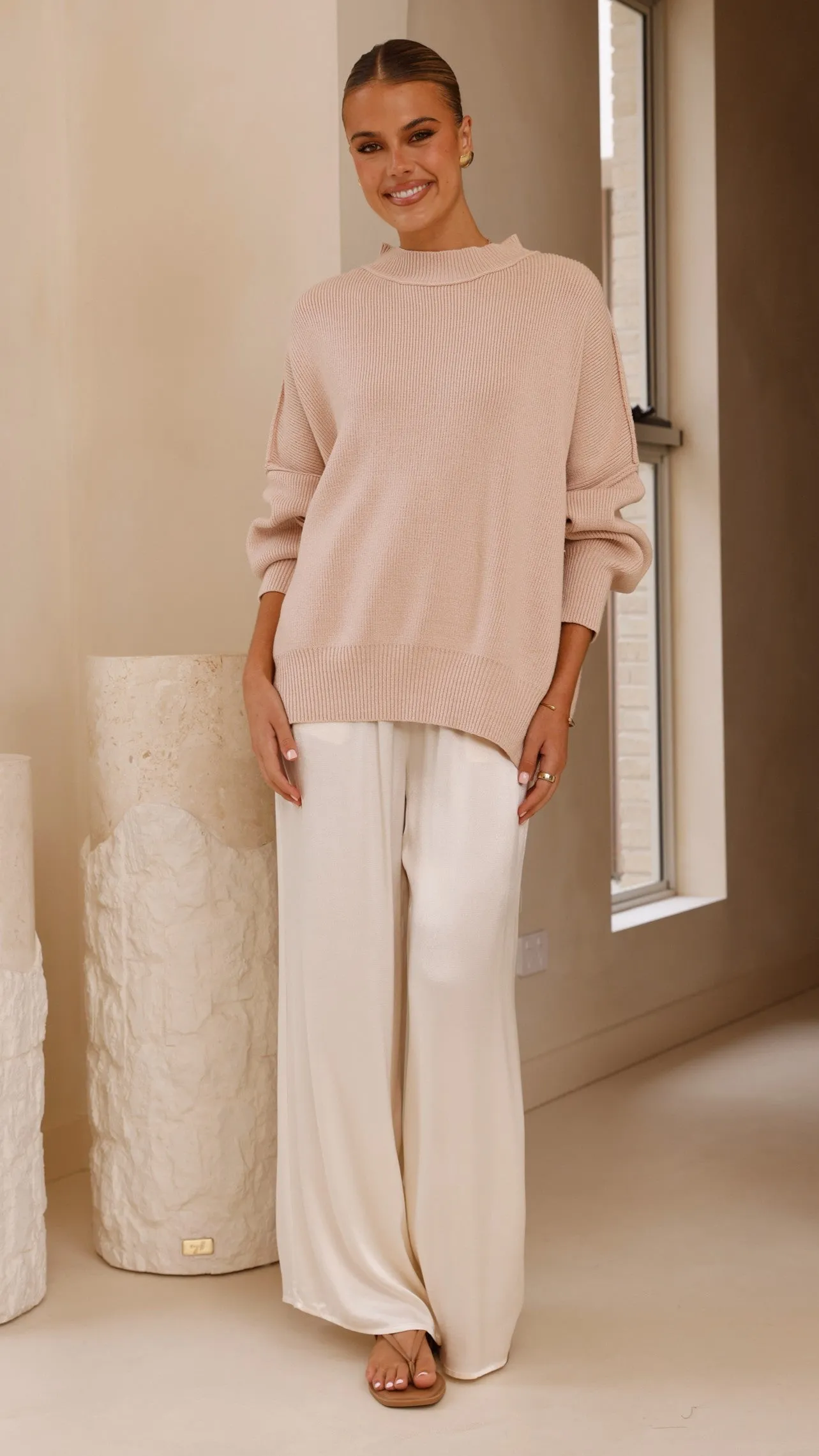Scarlett Sweater - Dusty Pink