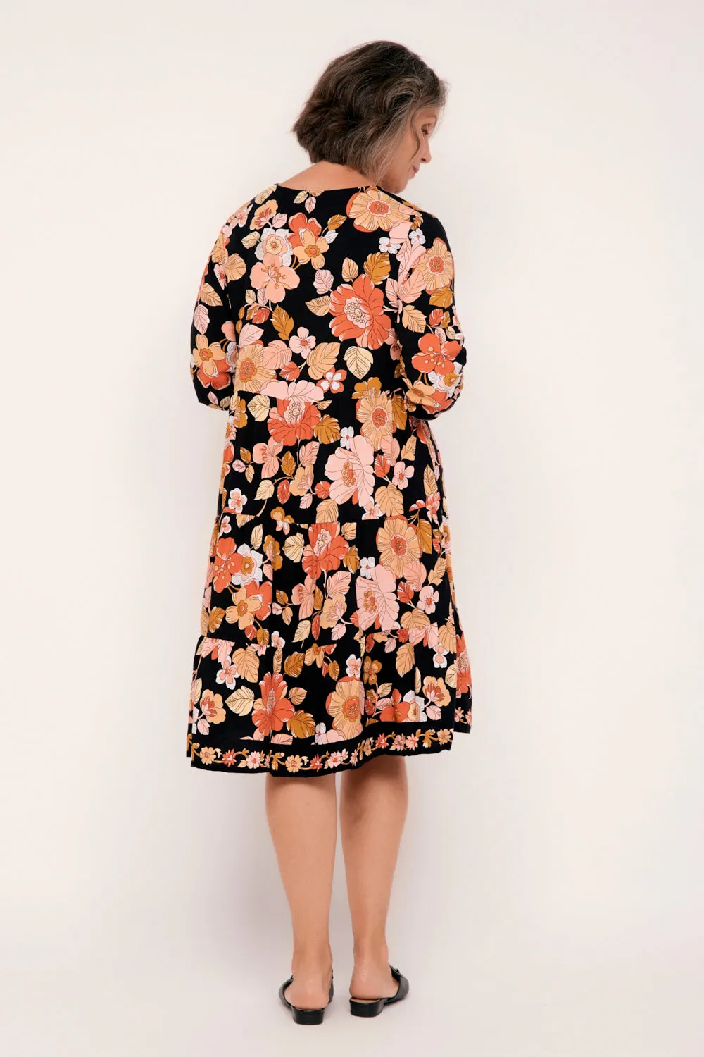 Scout Tiered Dress in Sweet Blooms