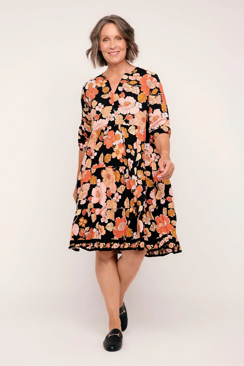 Scout Tiered Dress in Sweet Blooms