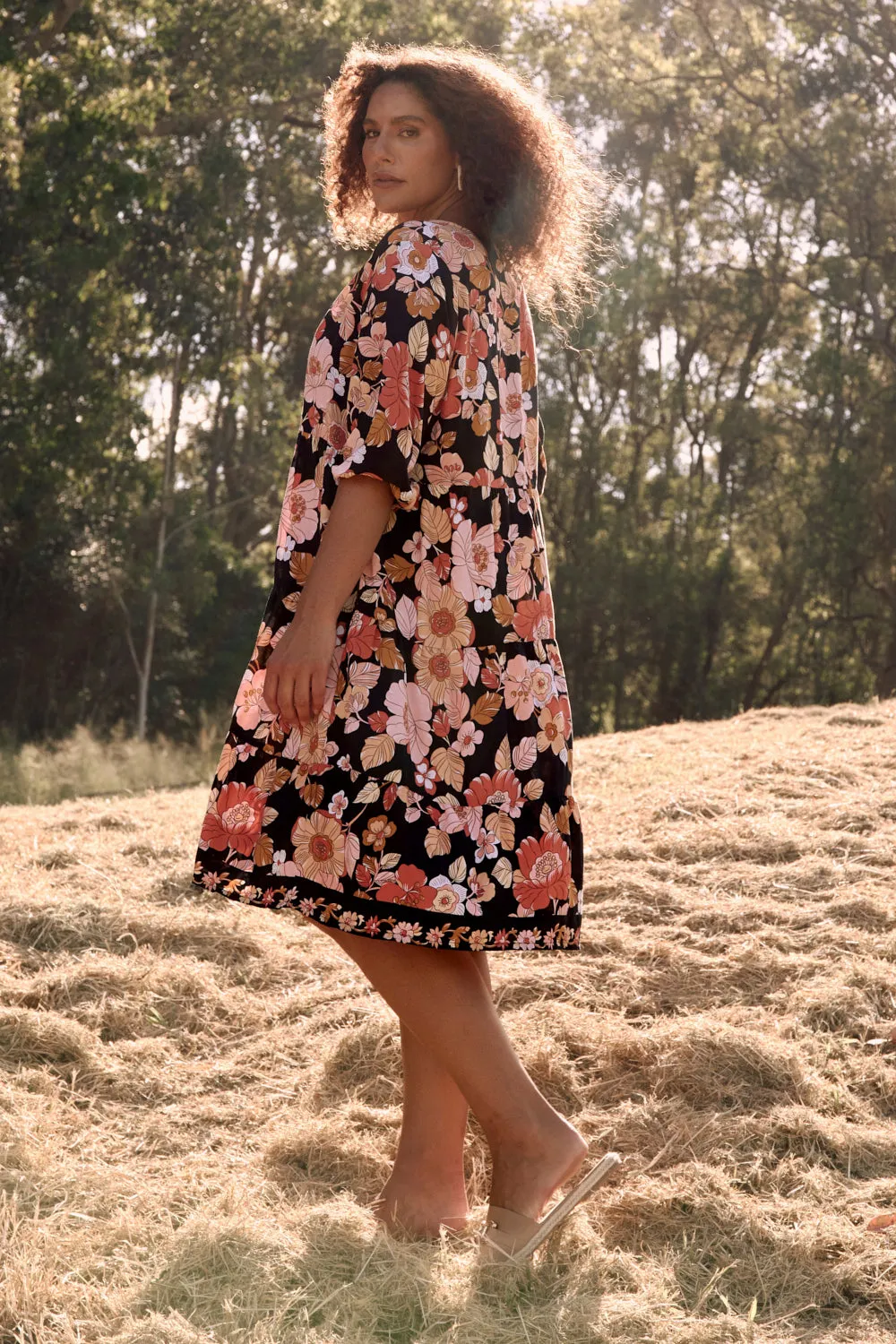 Scout Tiered Dress in Sweet Blooms