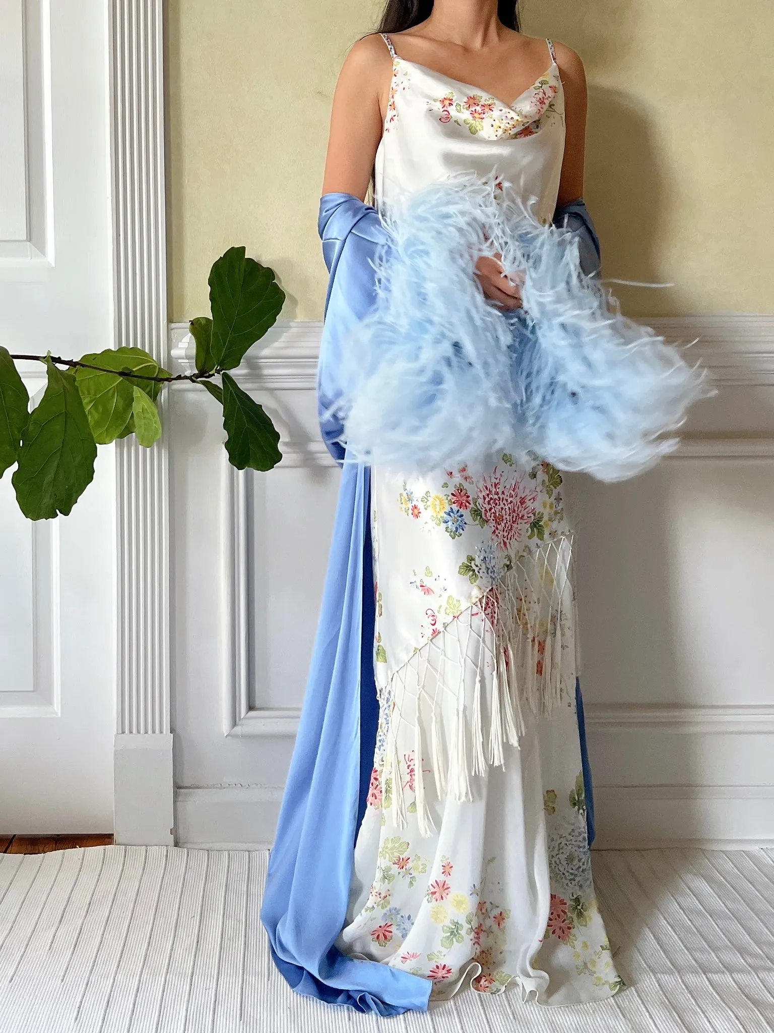 Silk Feather Robe /Duster - OSFM