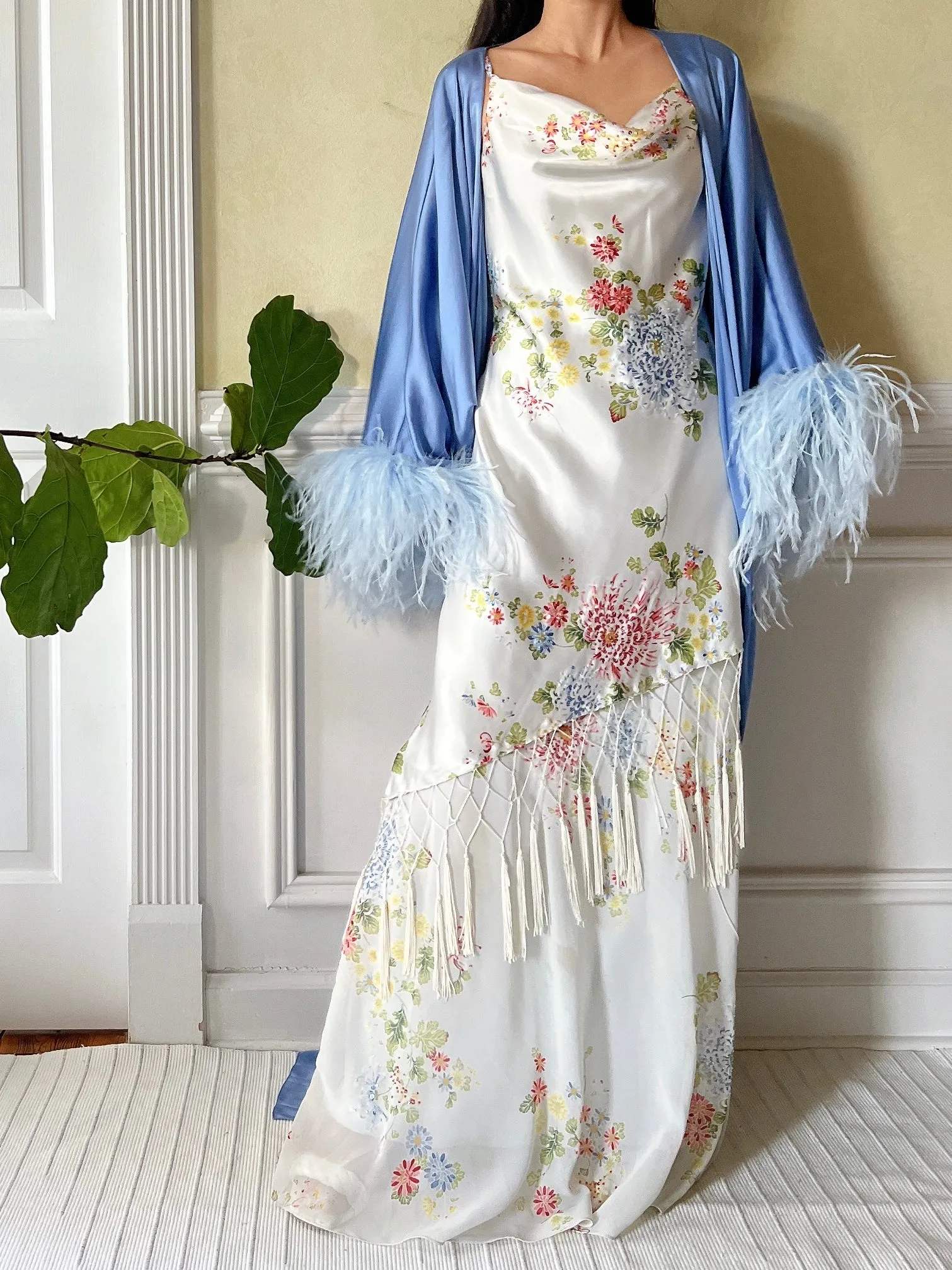 Silk Feather Robe /Duster - OSFM