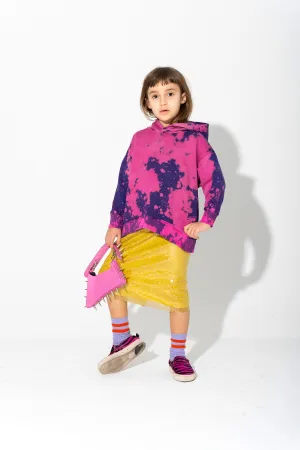 SPLATTERED FLEECE HOODIE