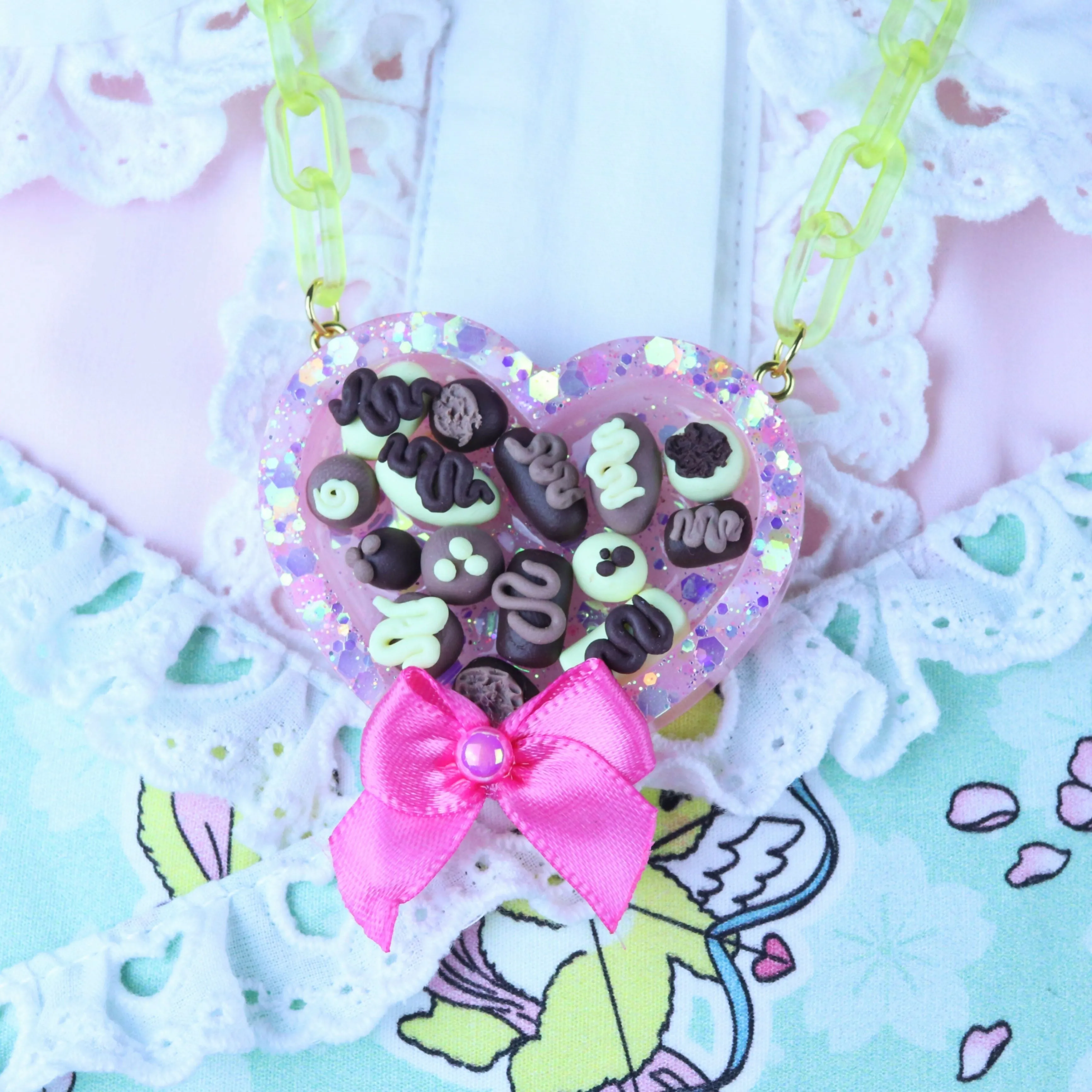Surprise Chocolate Box Necklace by CrazyWorldOfVal X FT