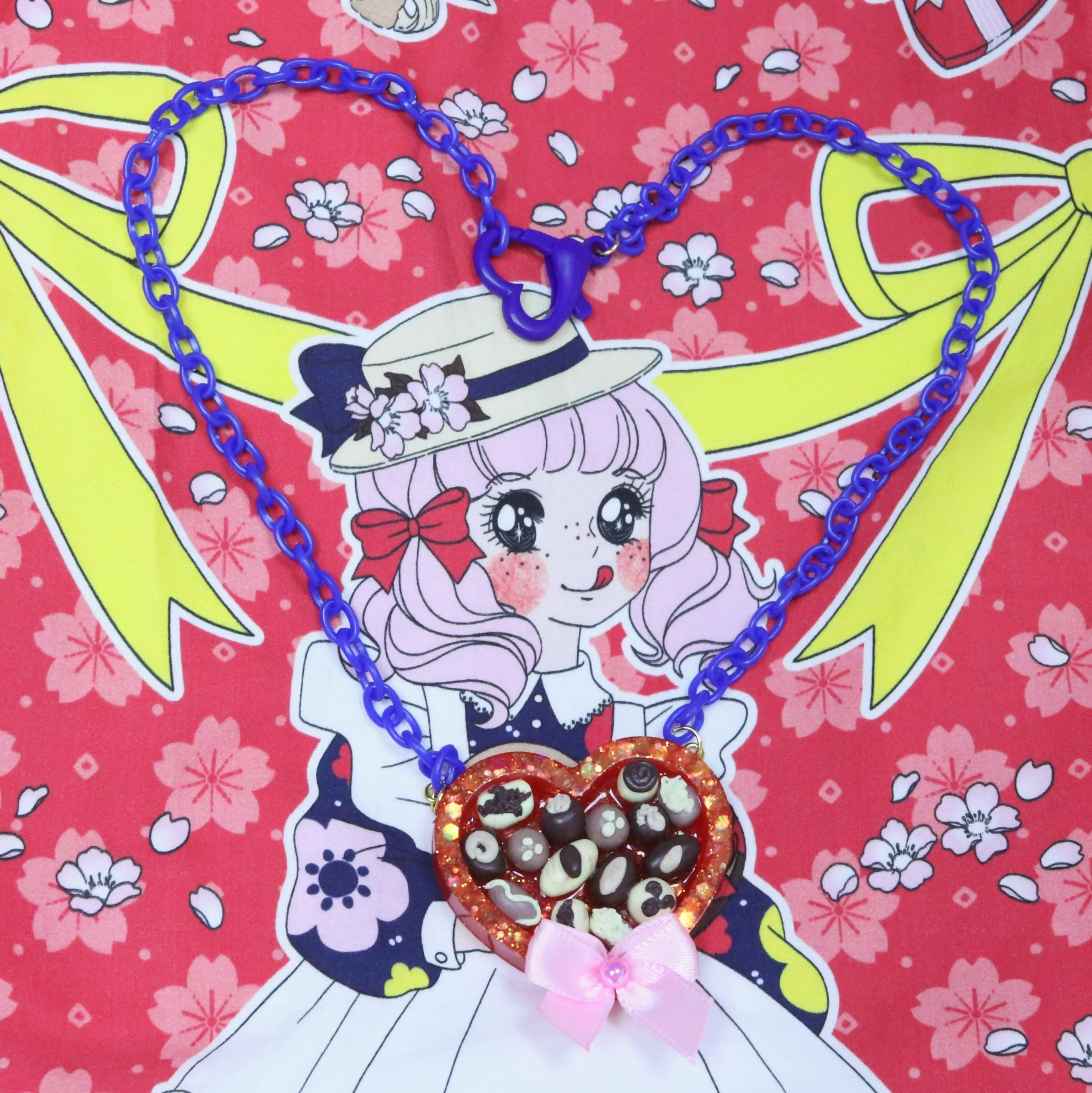 Surprise Chocolate Box Necklace by CrazyWorldOfVal X FT