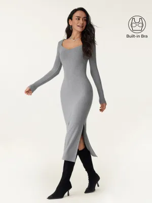 Sweetheart Neckline Midi Brami Dress
