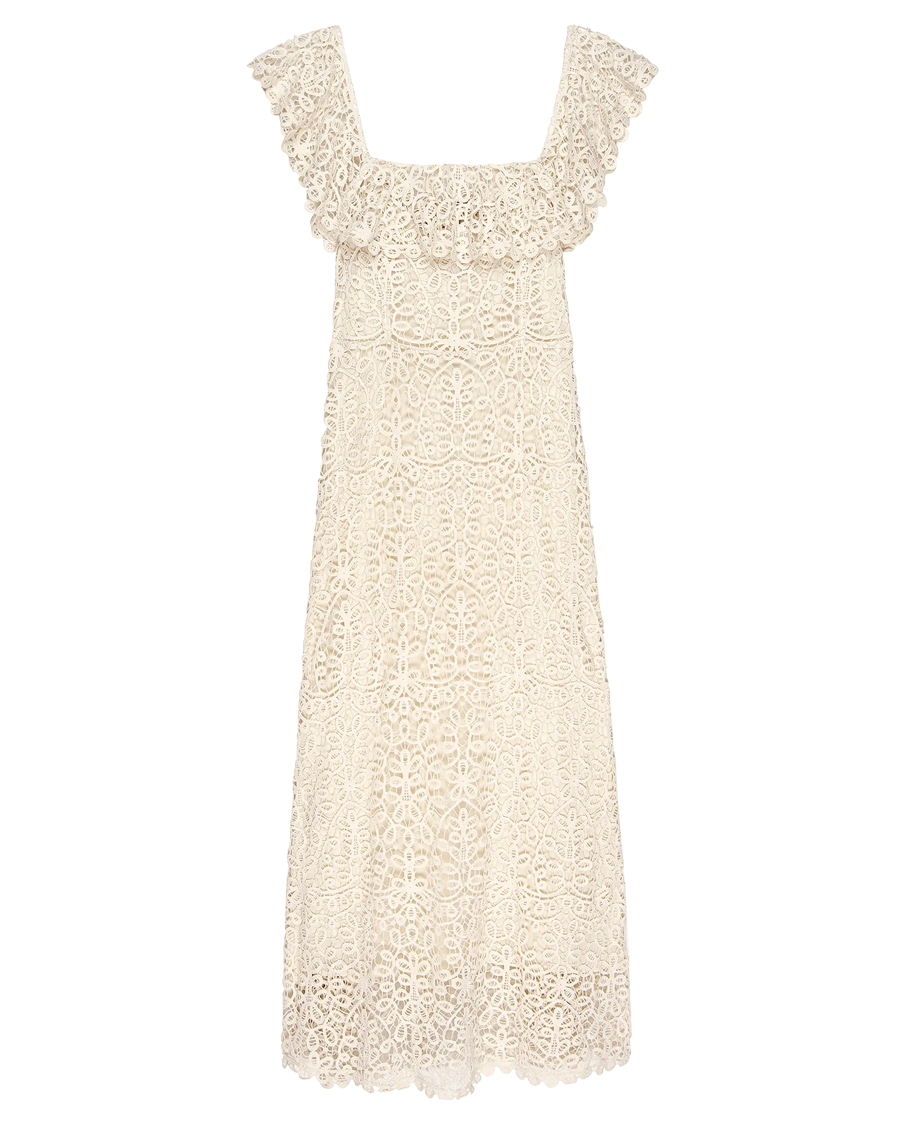 The Balcony Dress. -- Cream