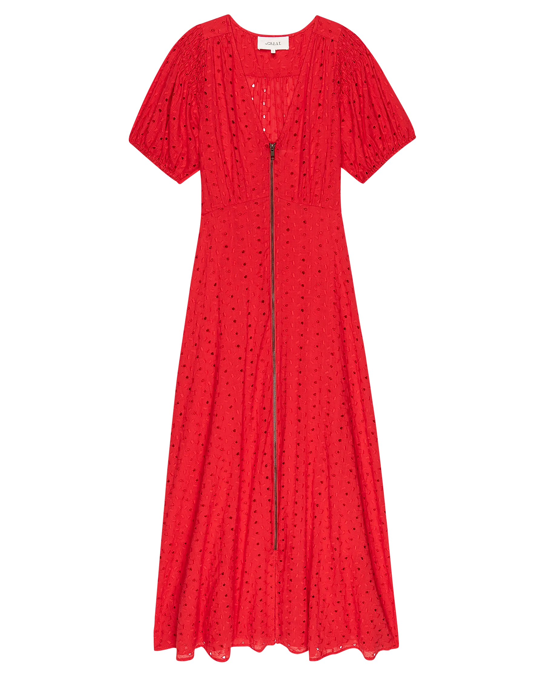 The Veranda Dress. -- Red Rose