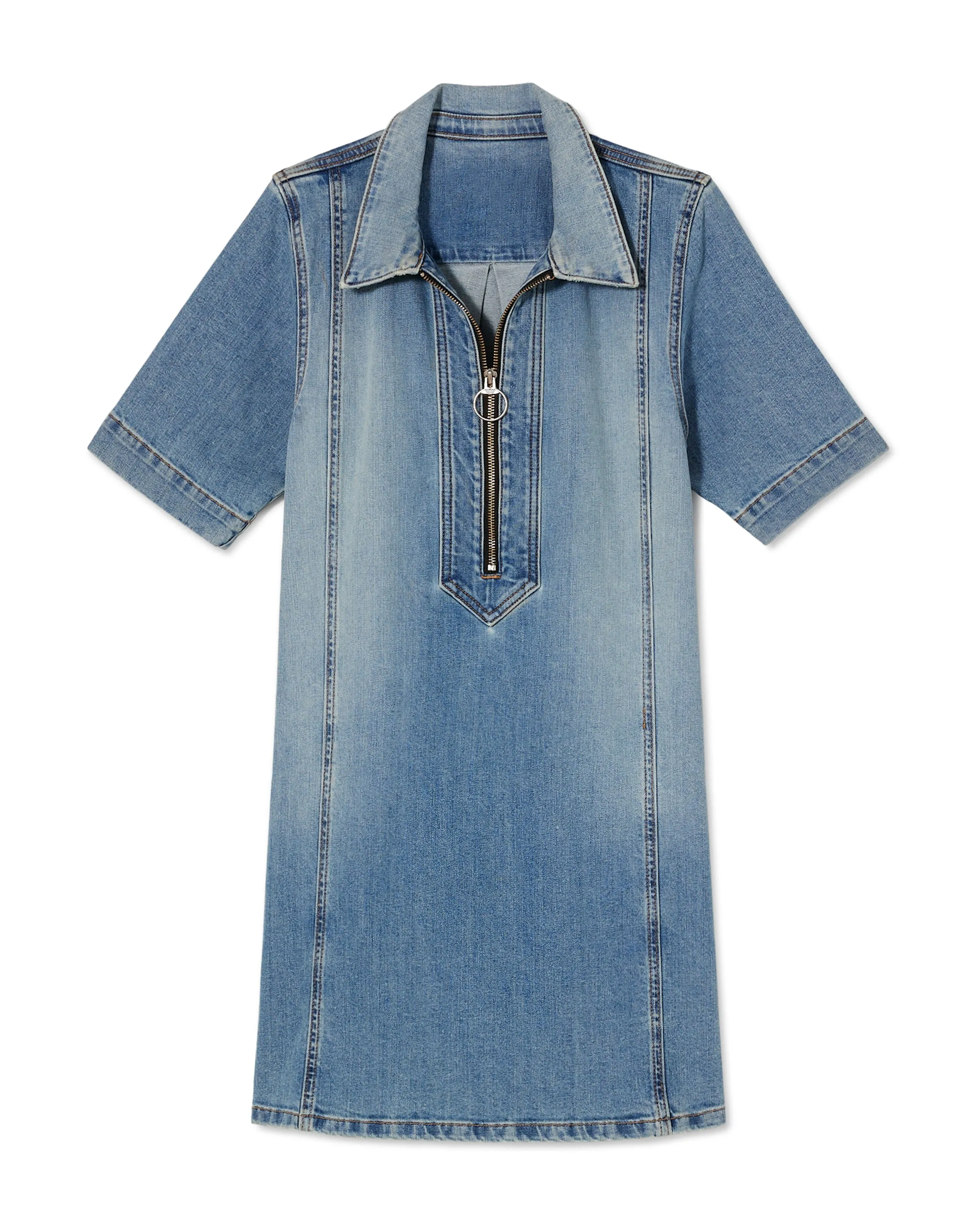 Tunechi Denim Shirt Dress
