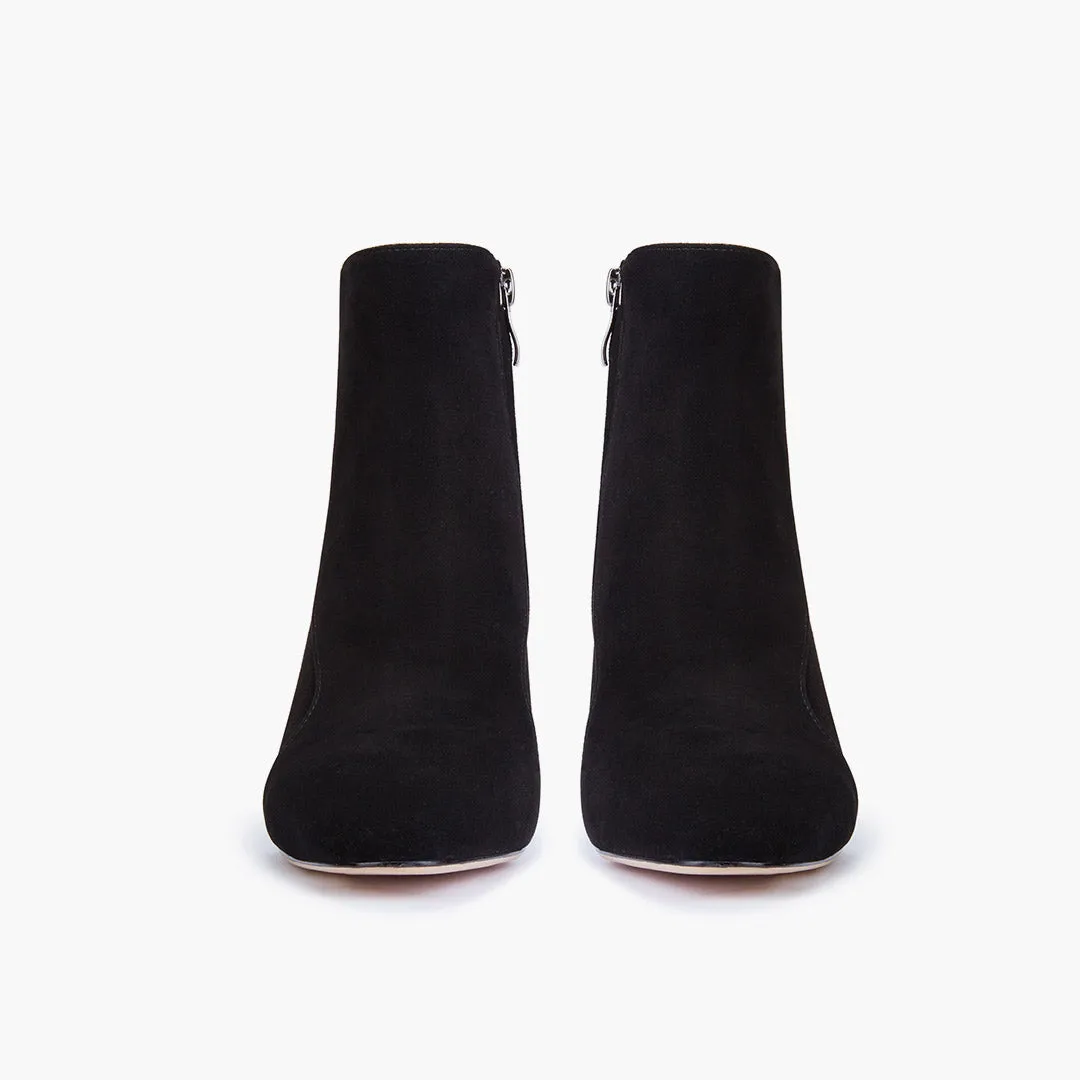 *VALERIE - suede mid-heel ankle boots