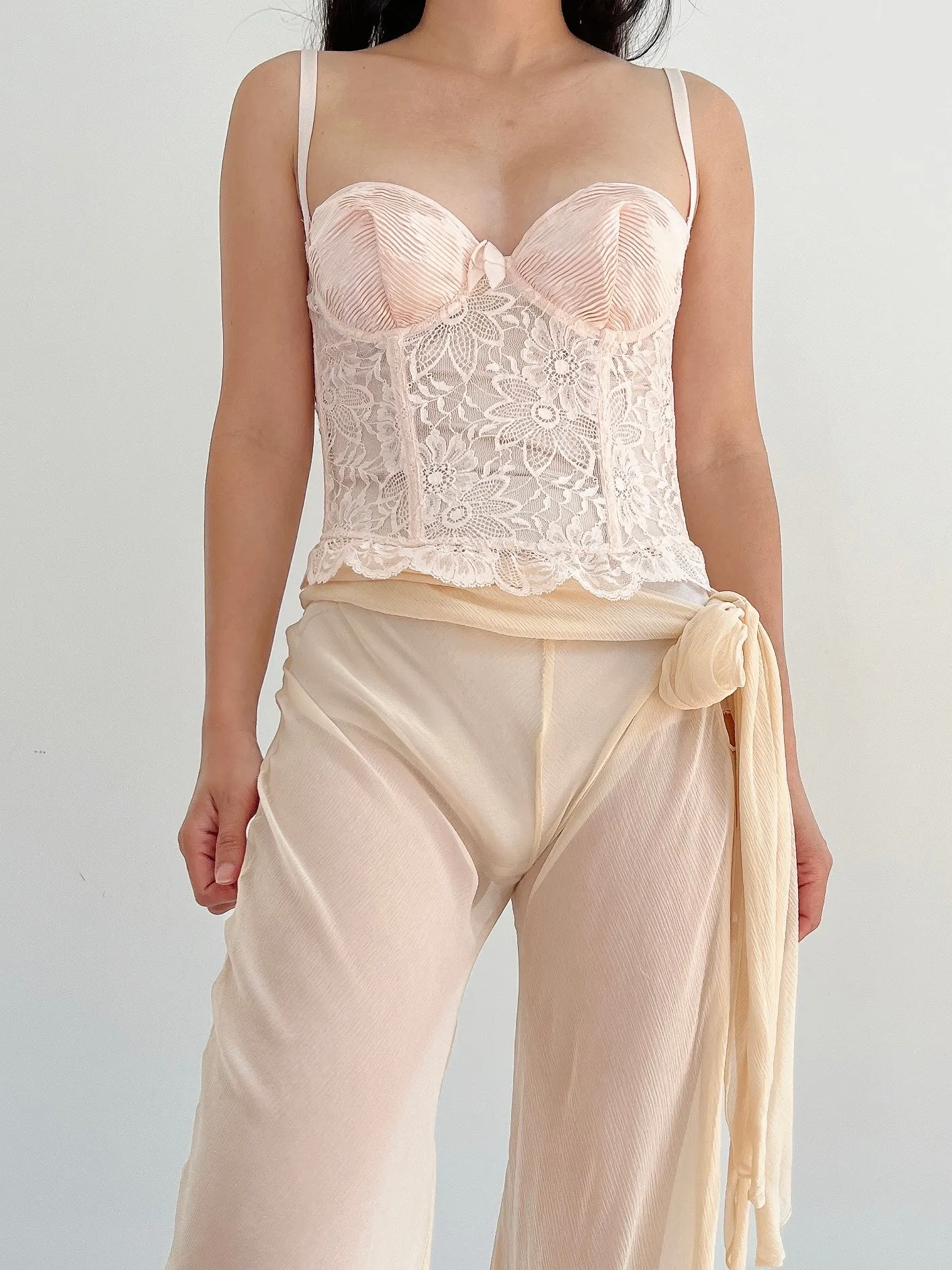 Vintage La Perla Peach Pink Top - XS/32B