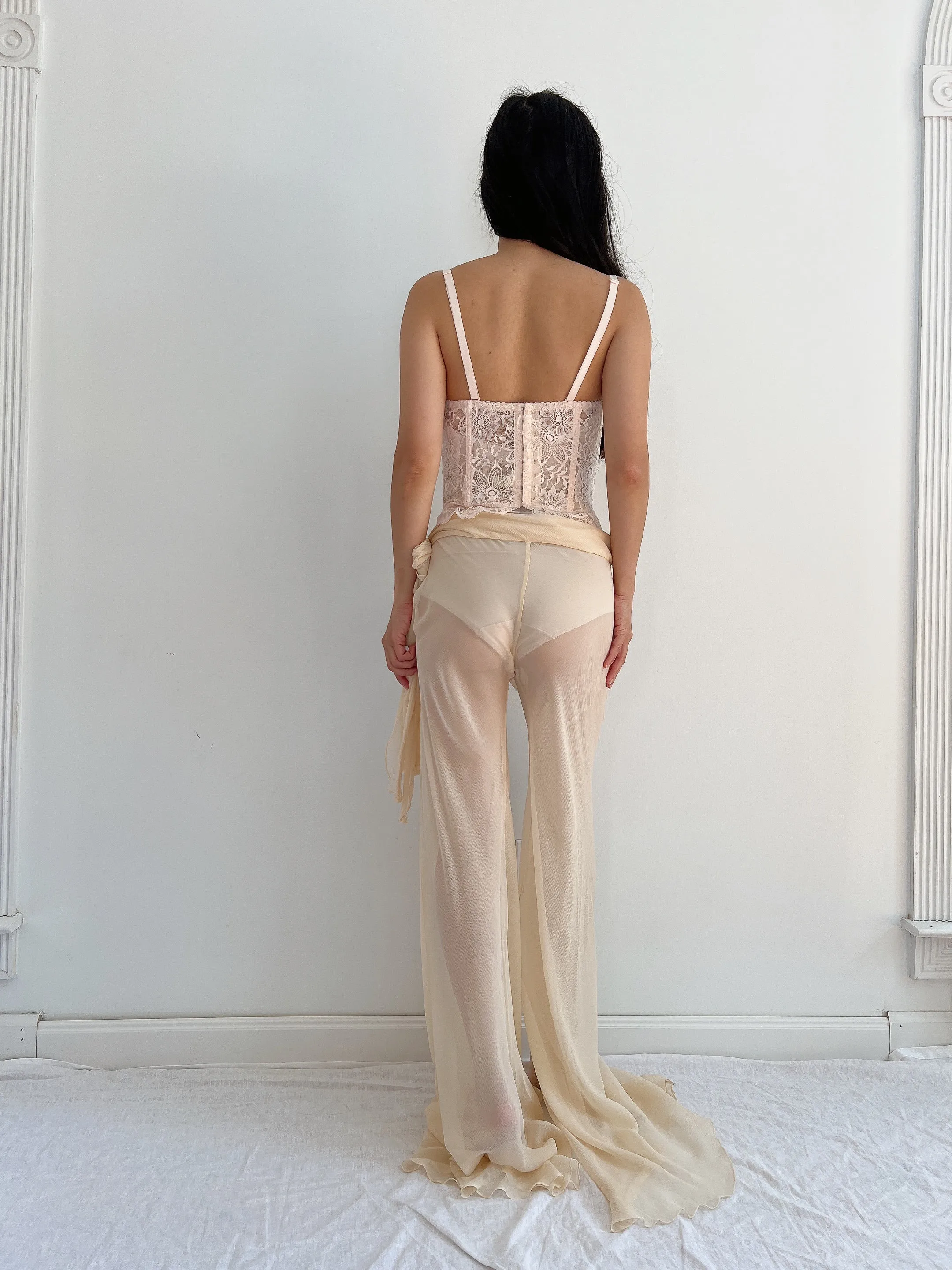 Vintage La Perla Peach Pink Top - XS/32B