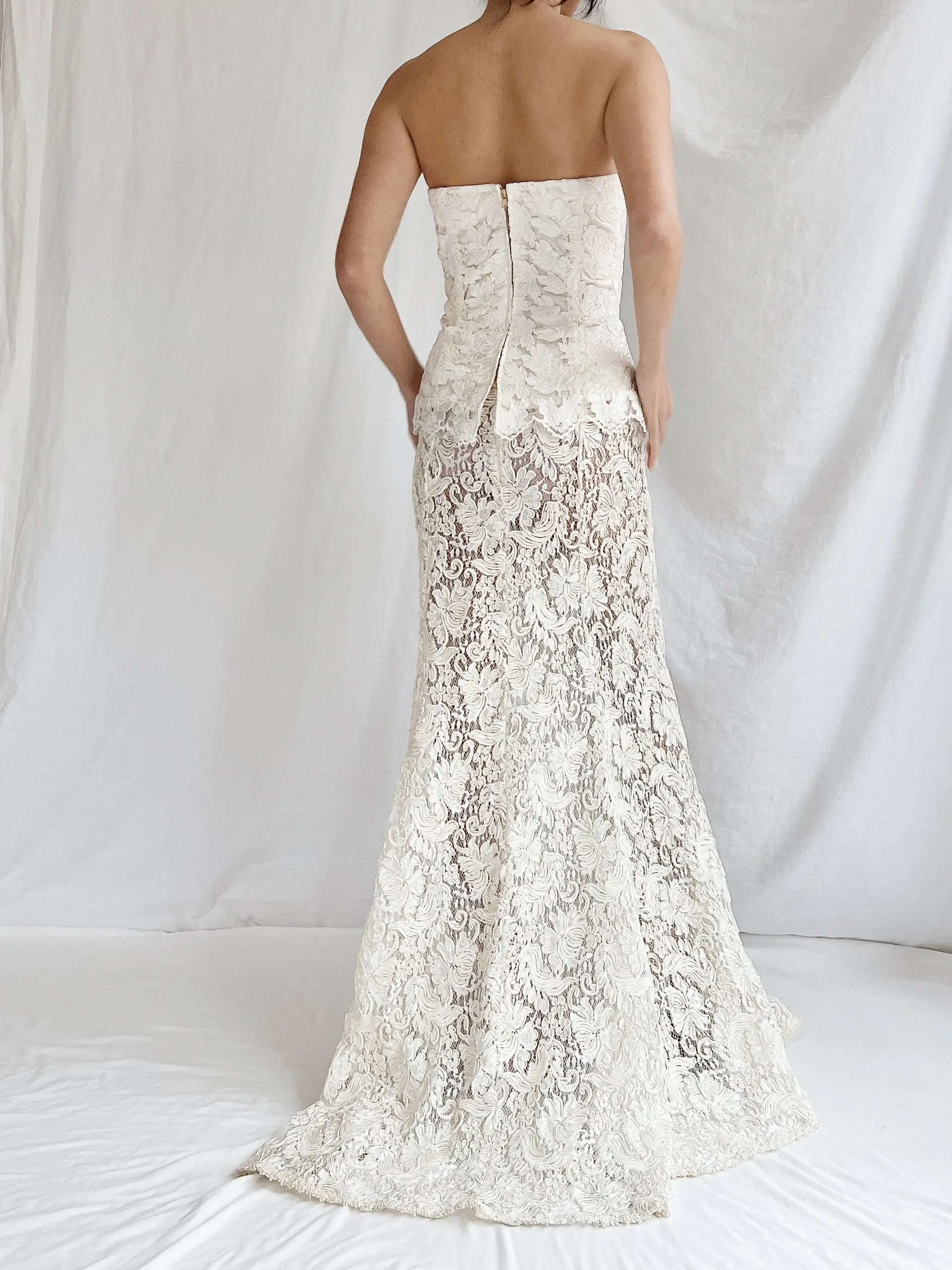 Vintage Lace Bustier & Skirt - S/3